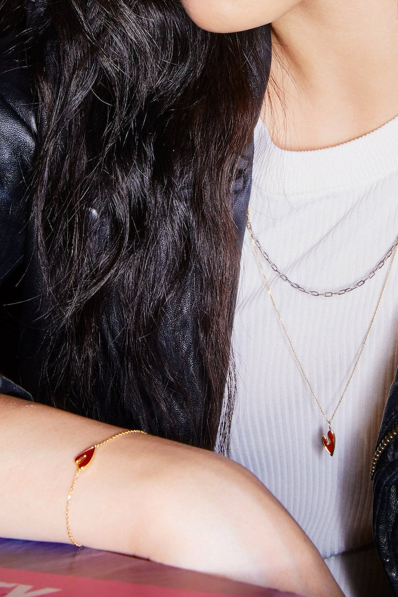 The Joy Carnelian Heart Bracelet