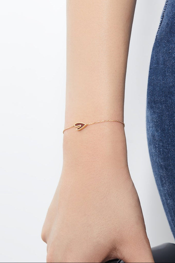 The Joy Carnelian Heart Bracelet