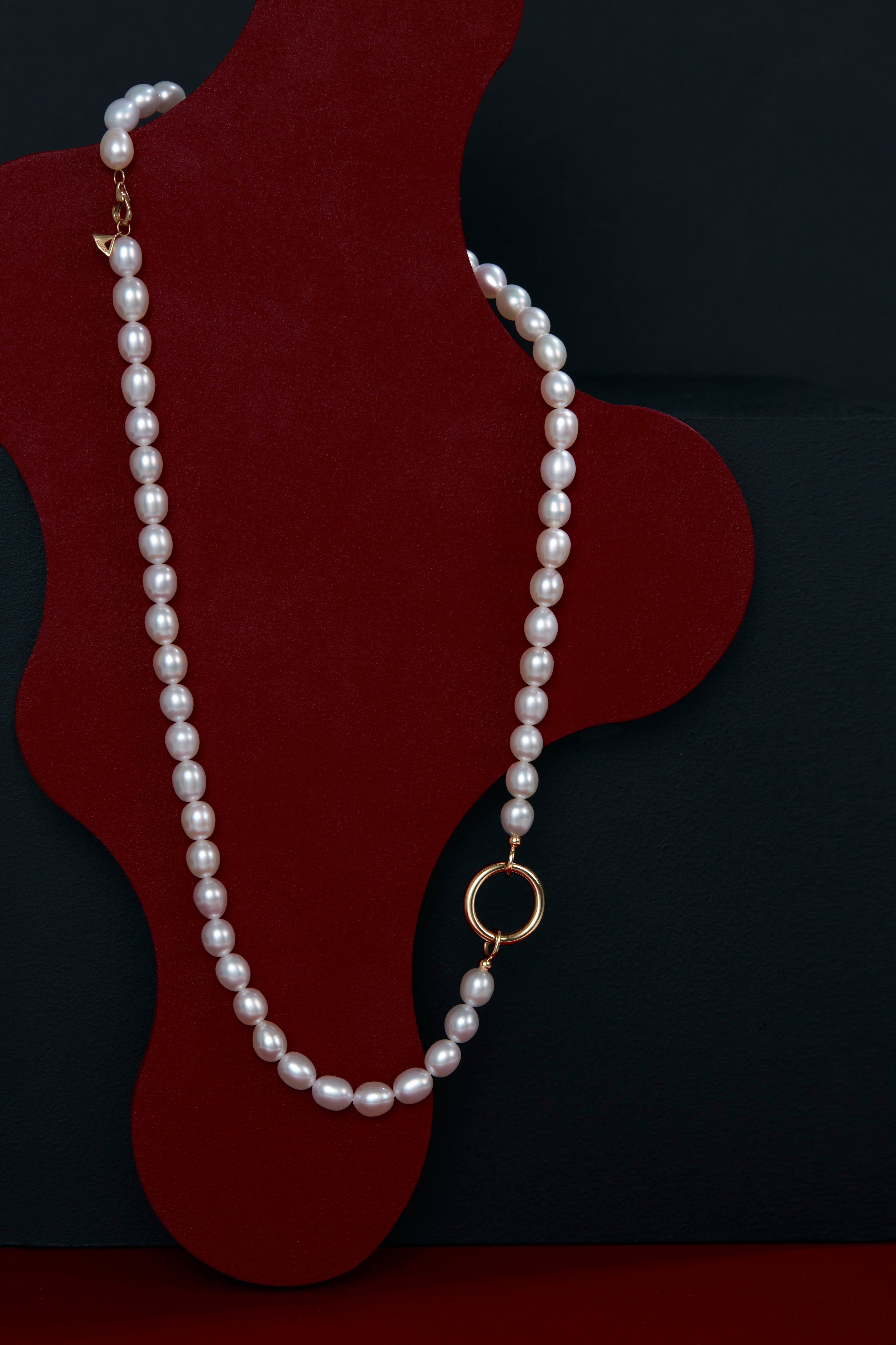 Beaded Pearl Necklace - 18K Solid Gold - YIN Fine Jewelry - Chinese Modern Gold Jewelry