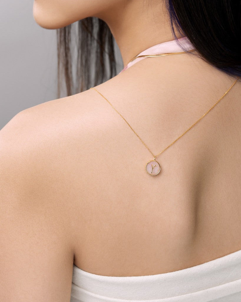 The Neo-Signet Calligraphy Letter Pendant - 18K Solid Gold - YIN Fine Jewelry - Chinese Modern Gold Jewelry