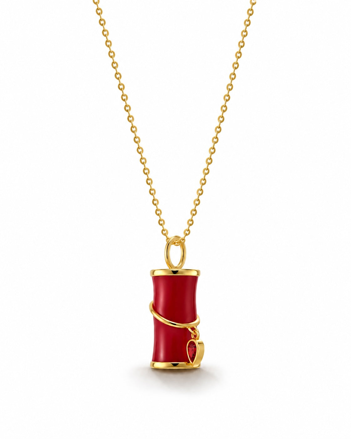 Firecracker Carnelian Pendant Necklace