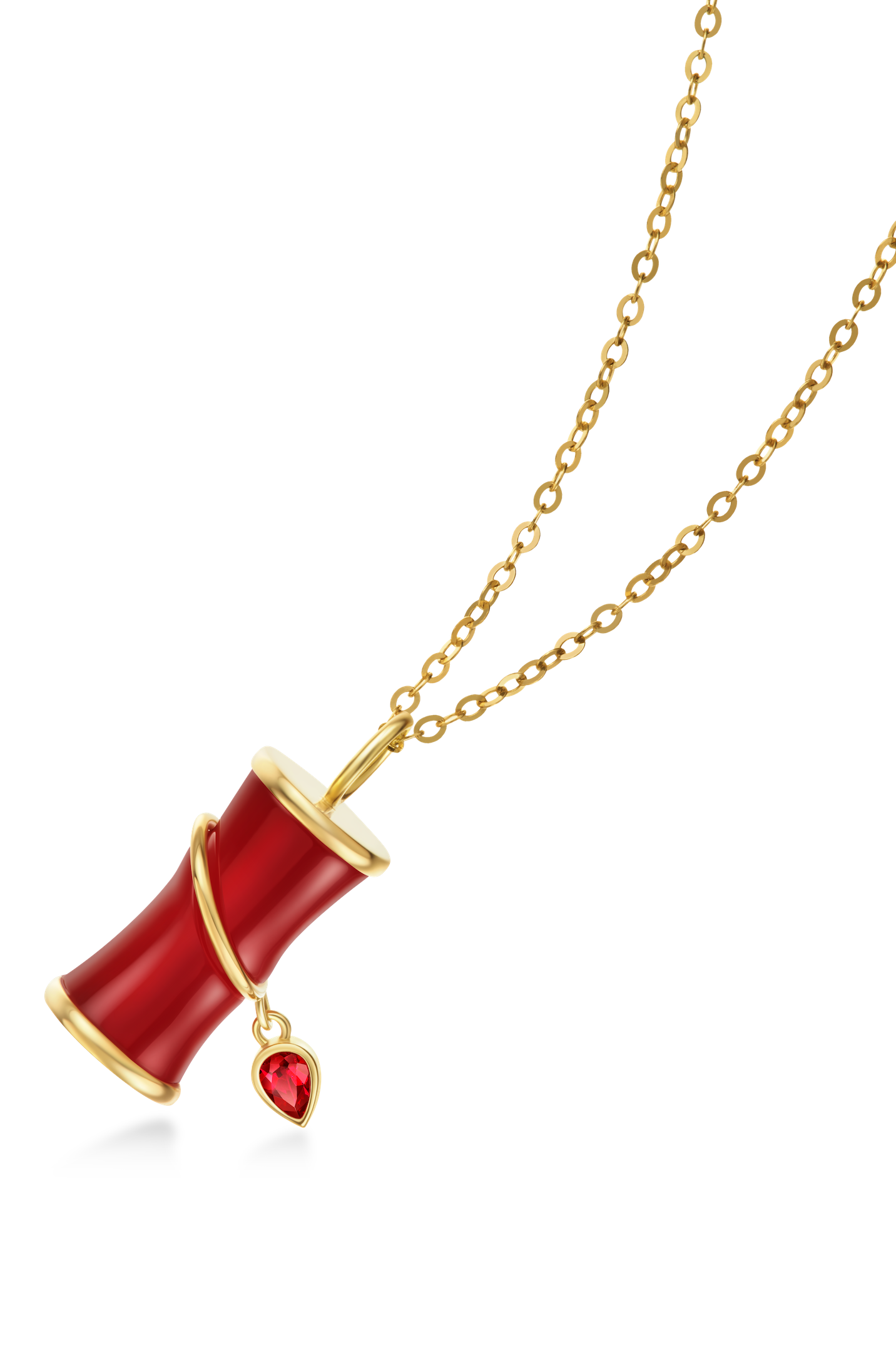 Firecracker Carnelian Pendant Necklace