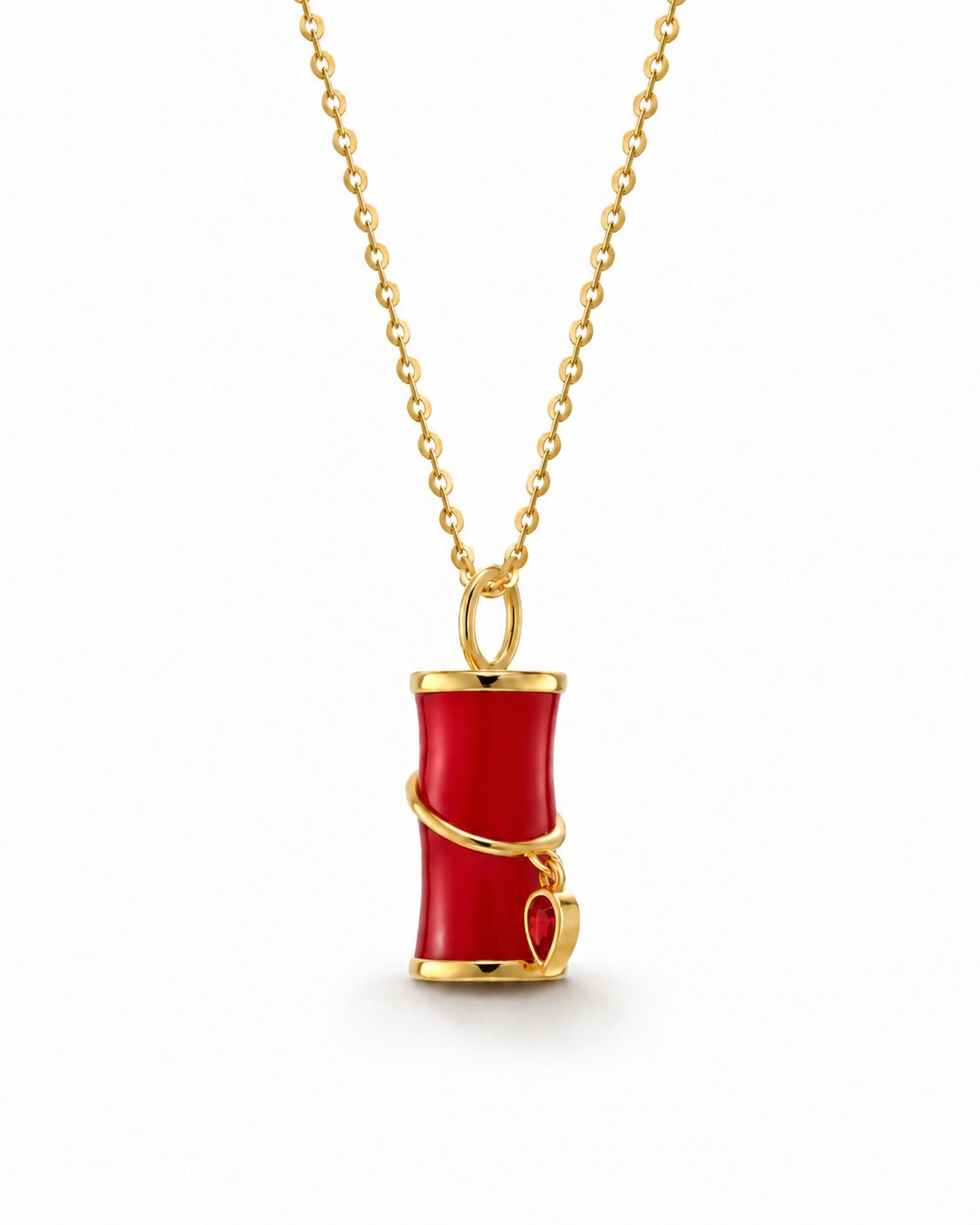 Firecracker Carnelian Pendant Necklace