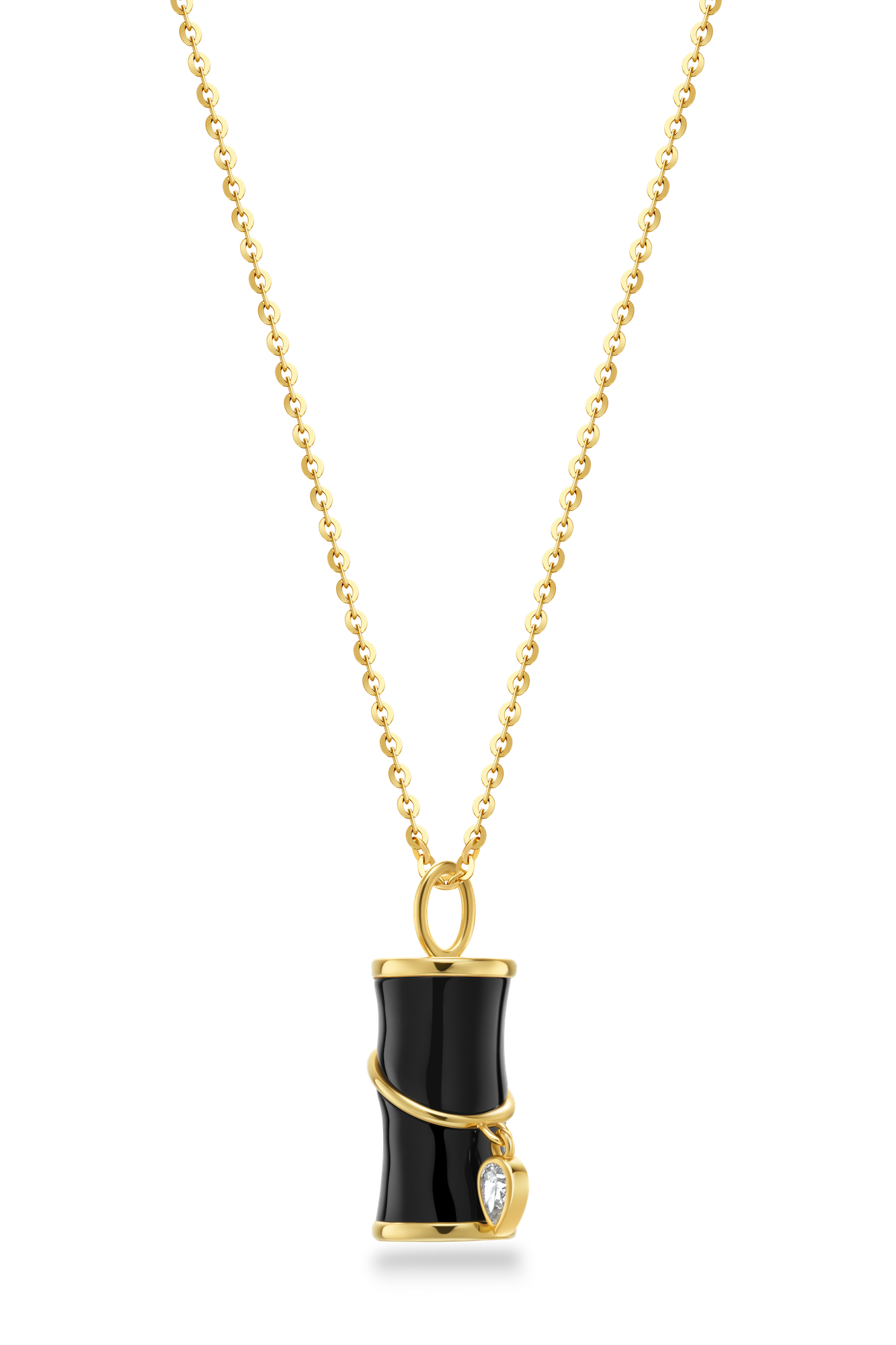 The Revival Firecracker Onyx Pendant Necklace