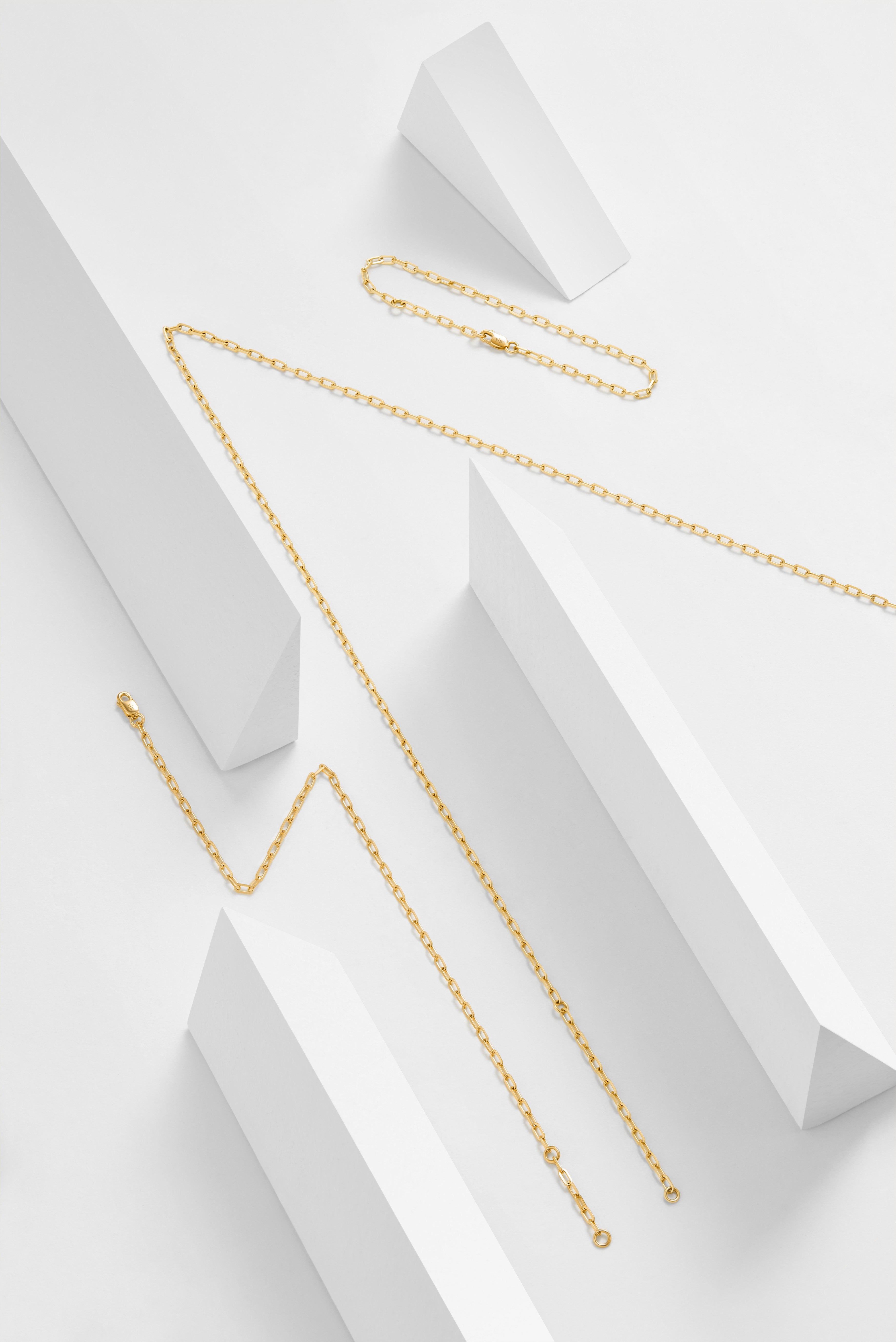 Paperclip Chain Bracelet - 18K Solid Gold - YIN Fine Jewelry - Chinese Modern Gold Jewelry