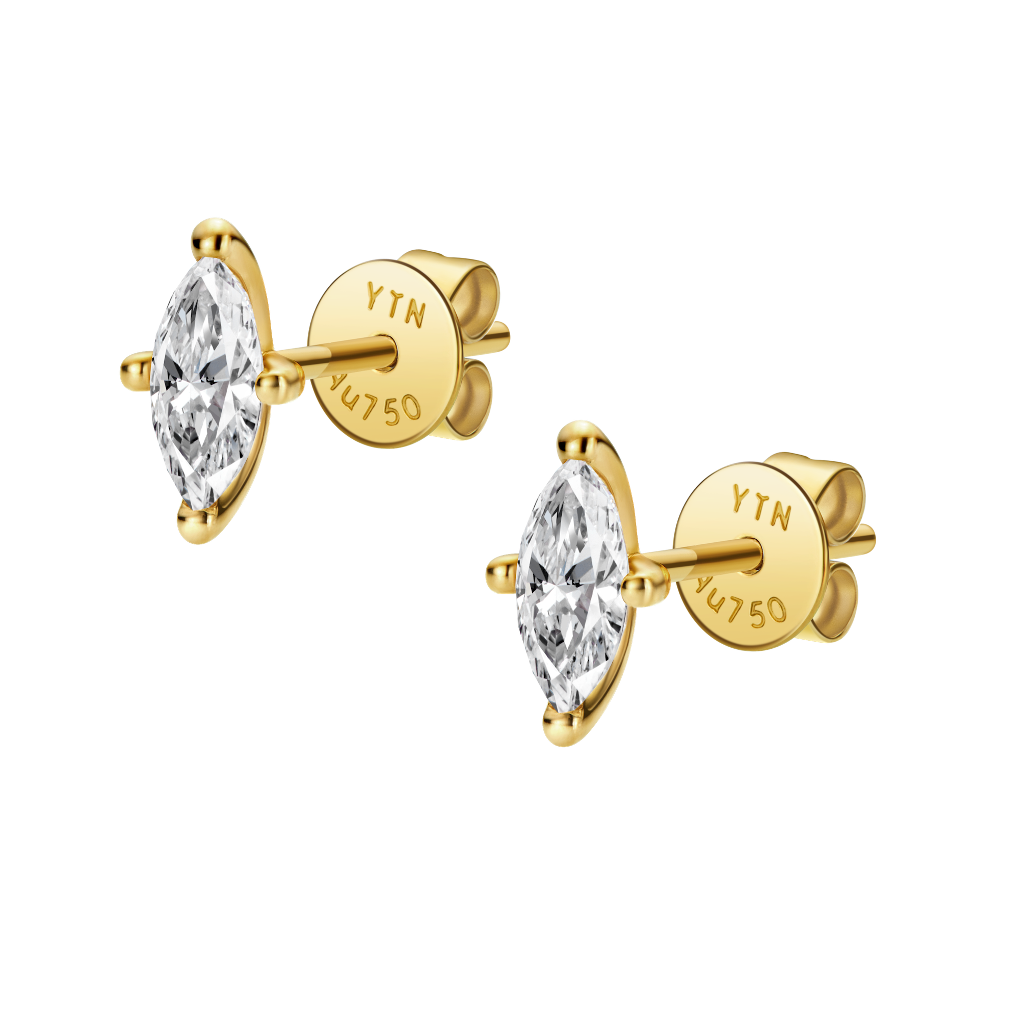 The Radiance Marquise Lab Grown Diamond Stud Earrings