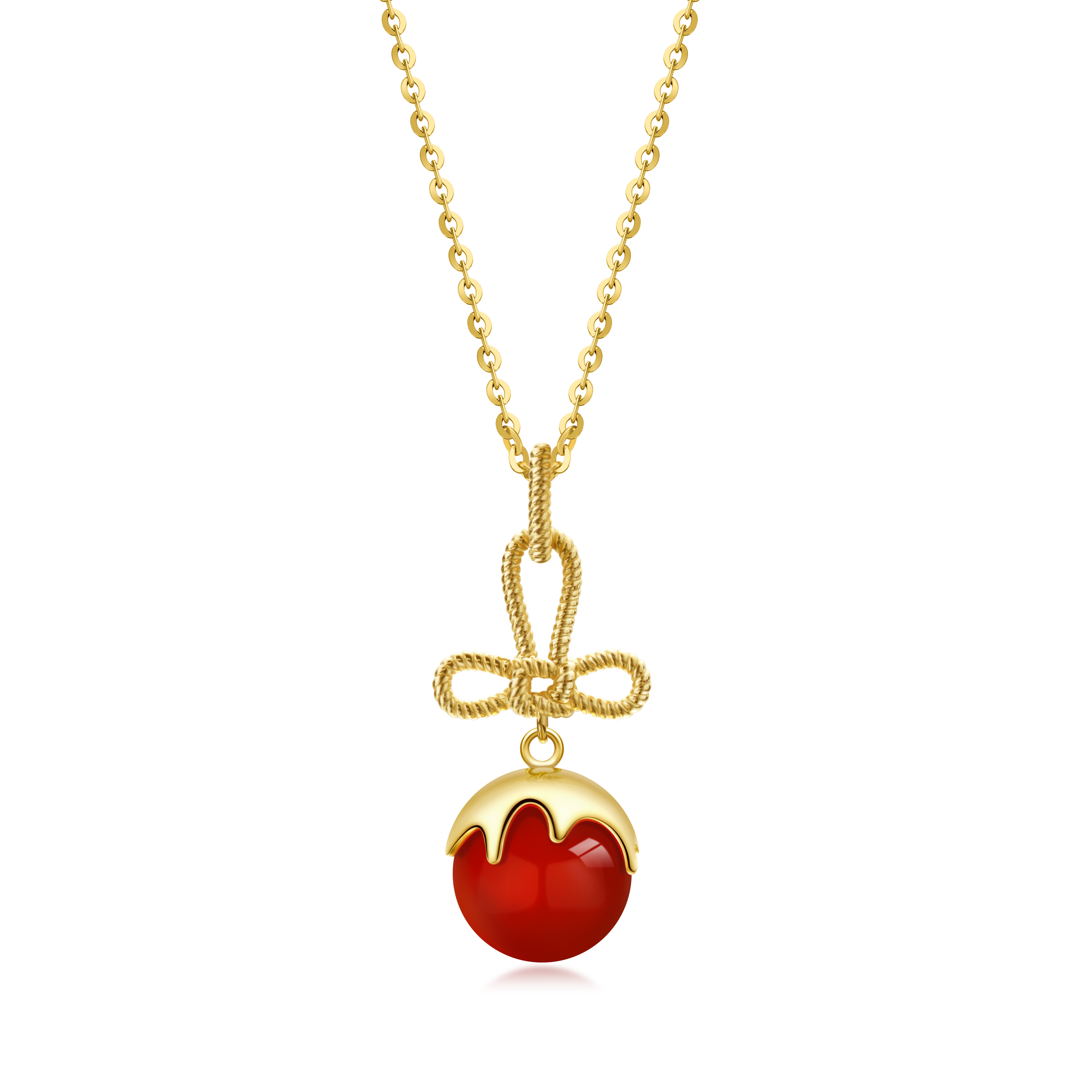 Tanghulu Wan-Knot Pendant Necklace