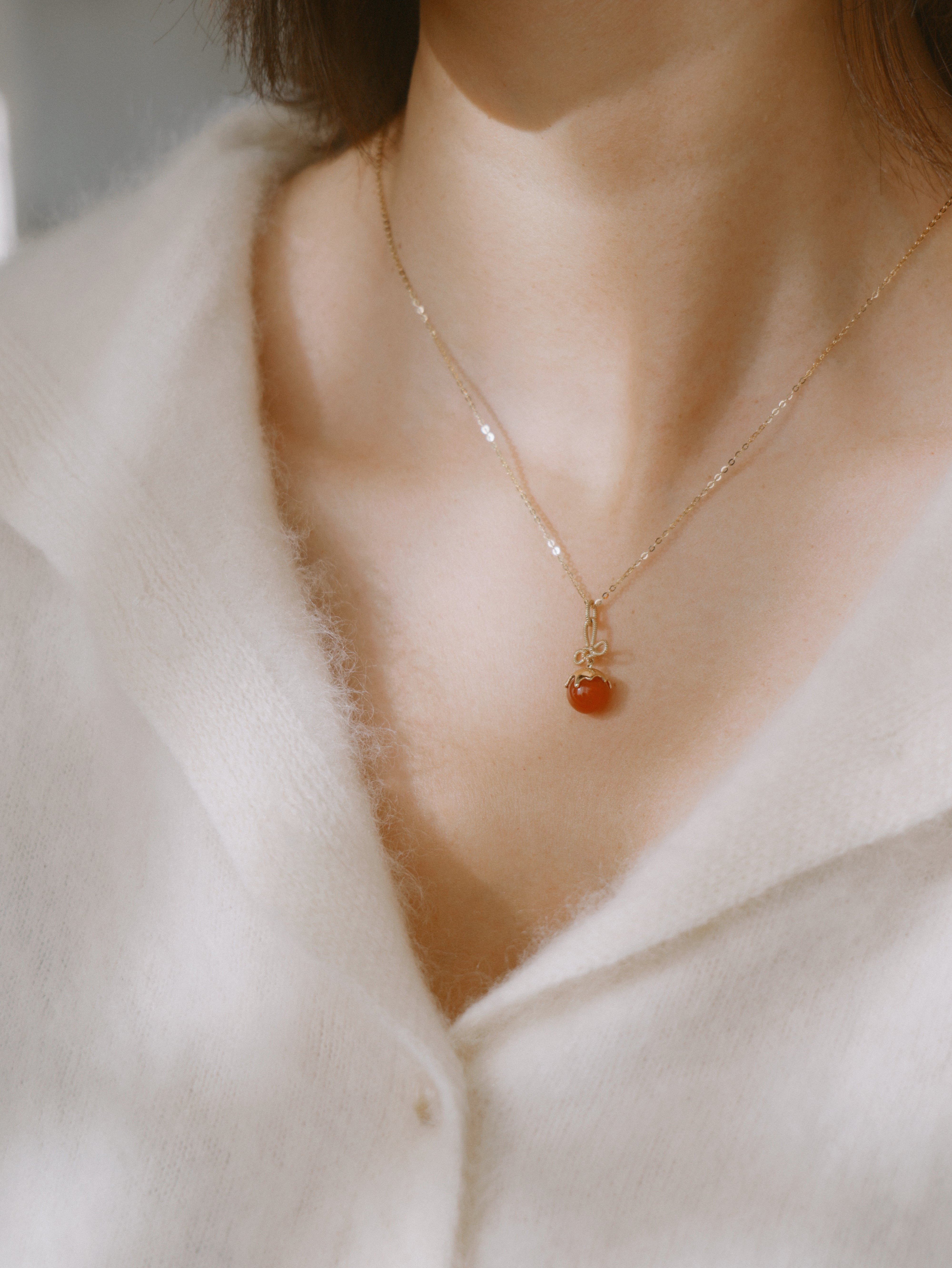 Tanghulu Wan-Knot Pendant Necklace