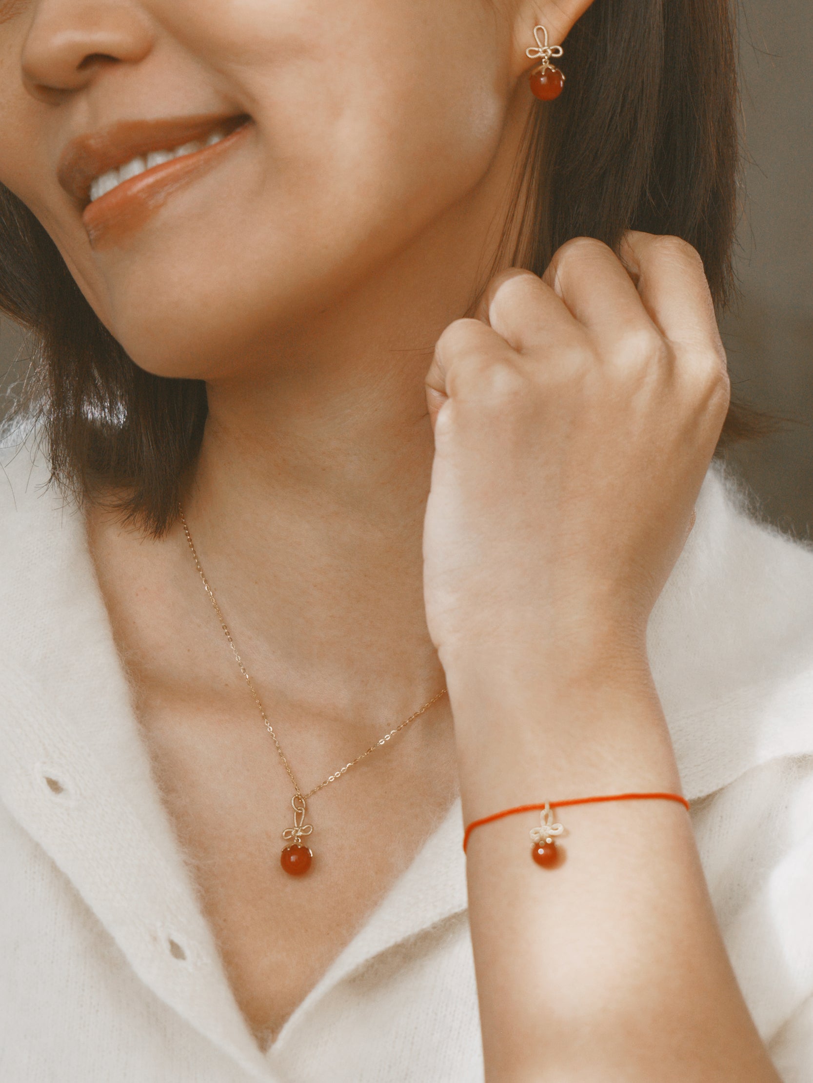 Tanghulu Wan-Knot Earrings