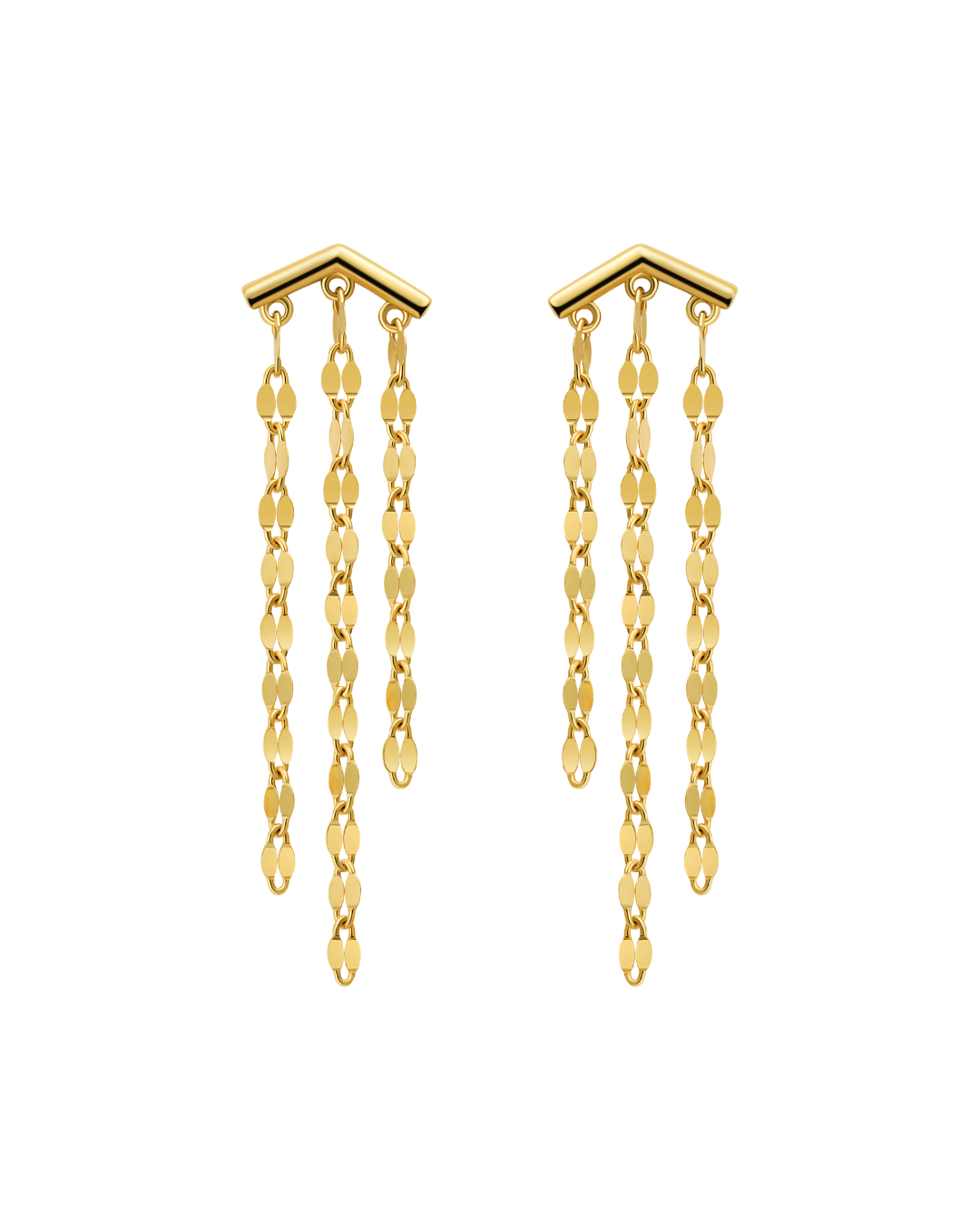 The Essentials Petal Chain Drop Earrings