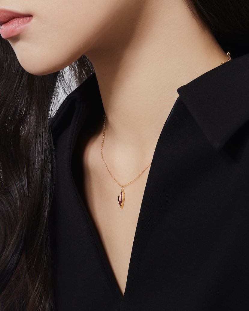 The Carnelian Heart Pendant Necklace