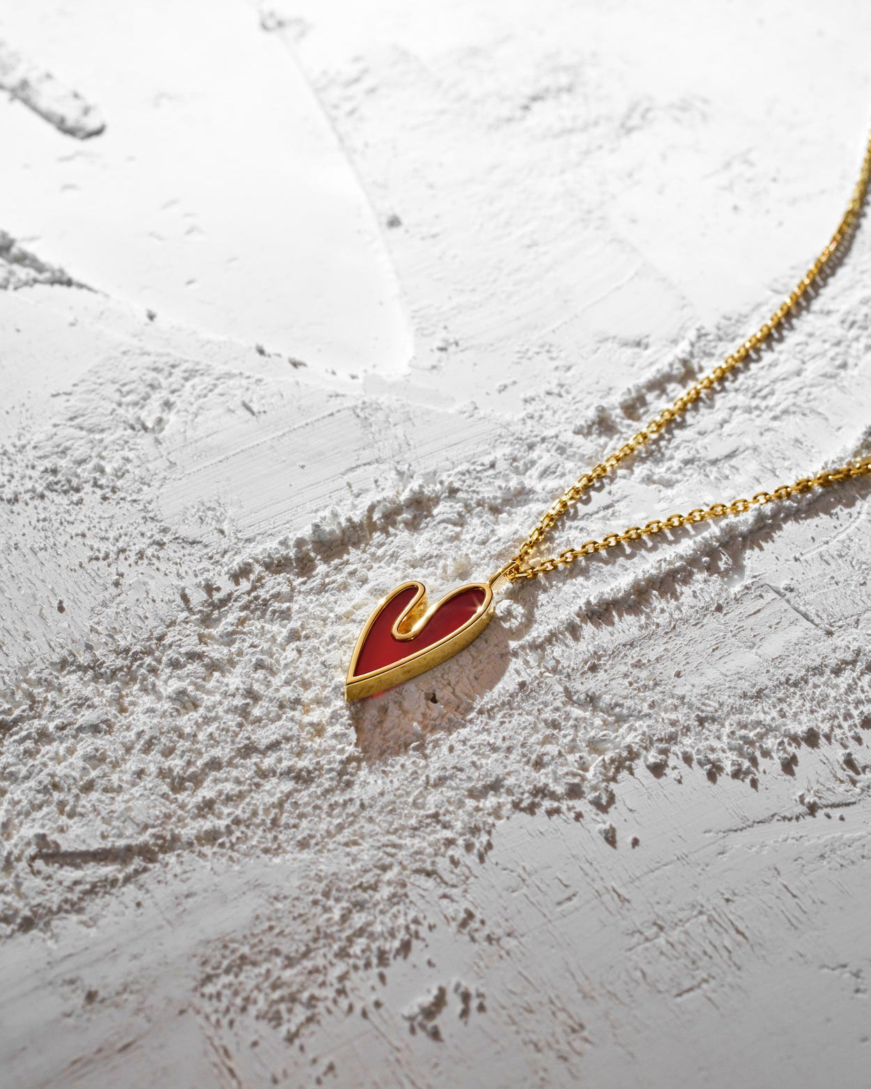 The Carnelian Heart Pendant Necklace