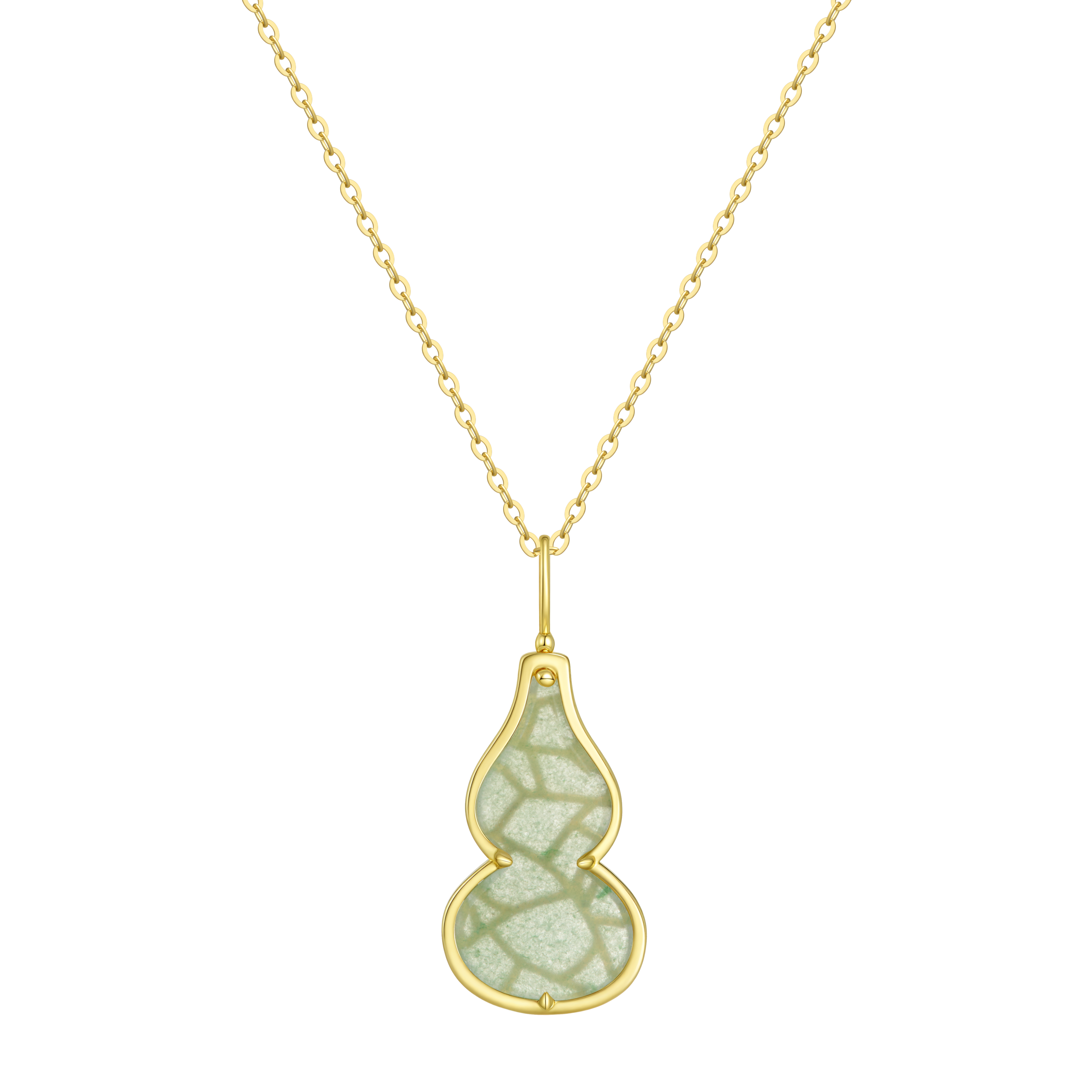 The Celadon Jade Hulu Necklace