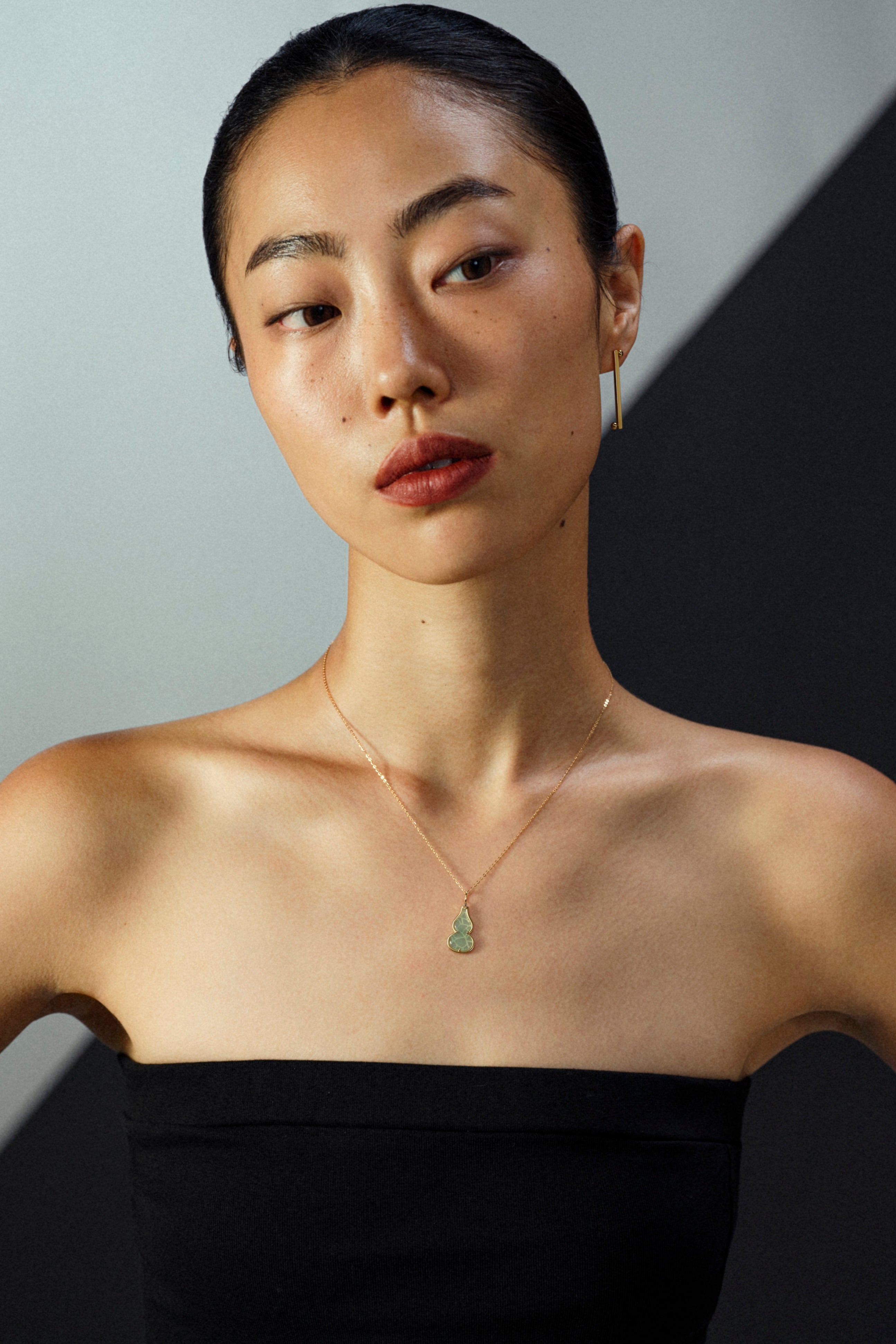 The Celadon Jade Hulu Necklace