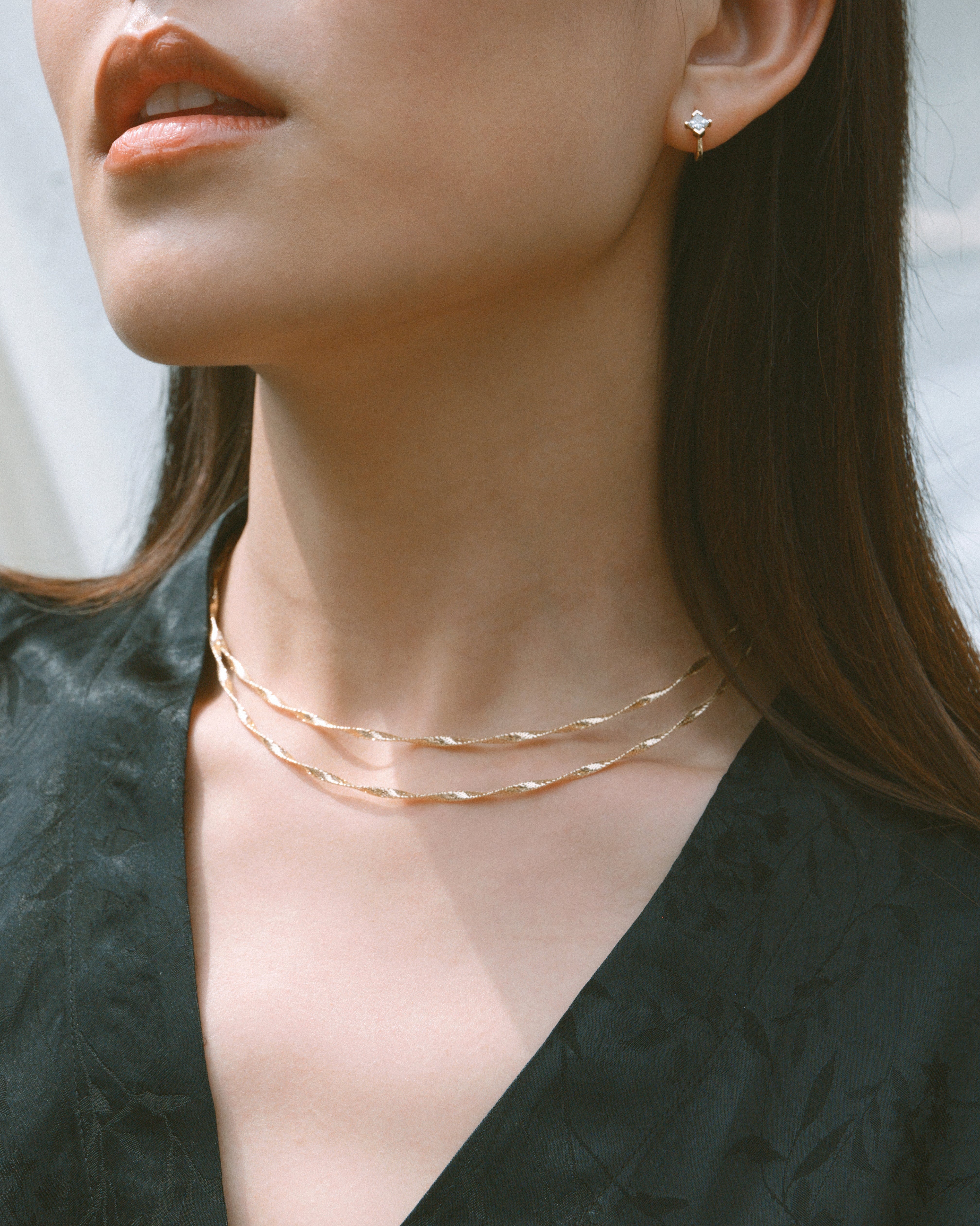 The Essentials Double Twist Braided Necklace