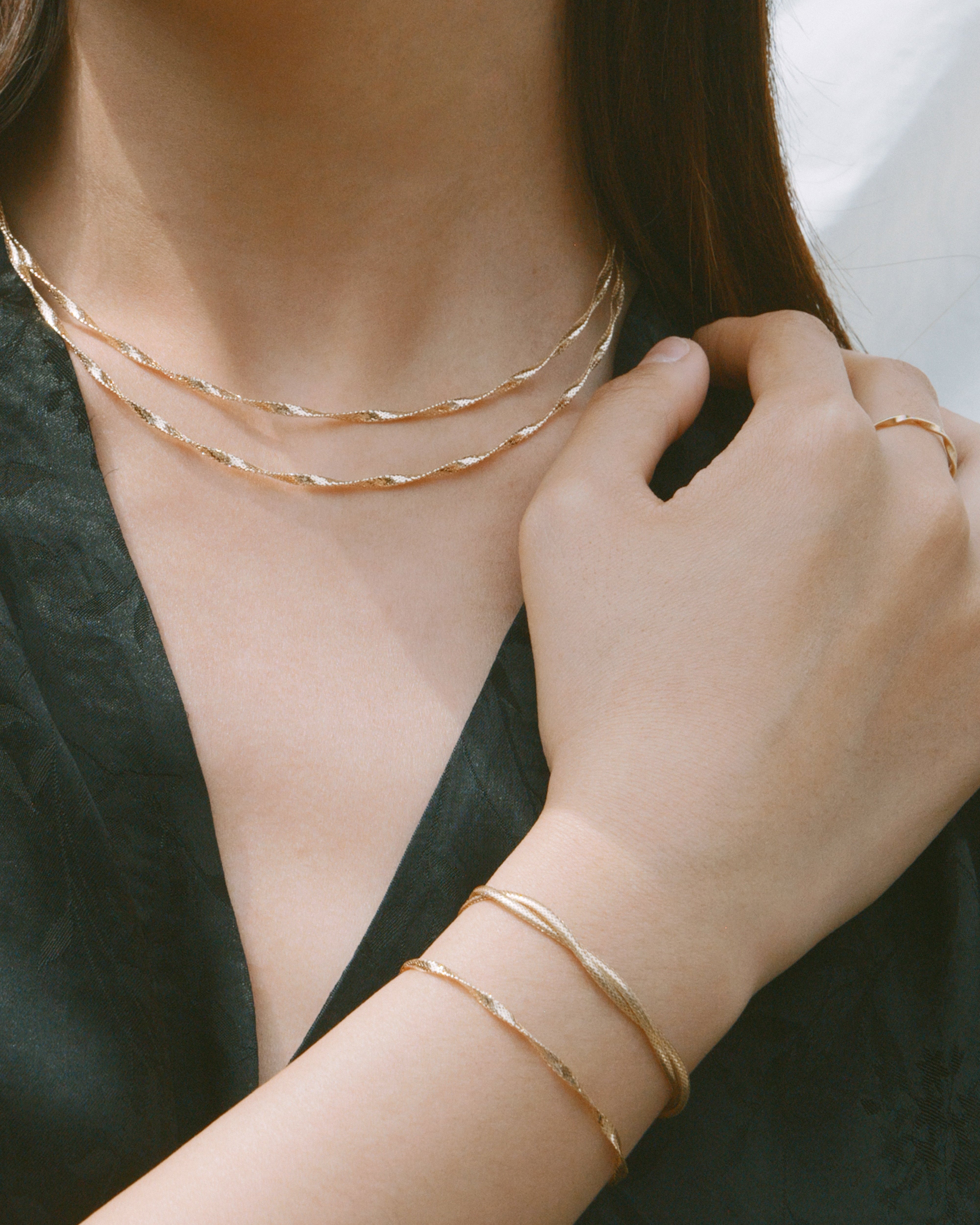 The Essentials Double Twist Braided Necklace