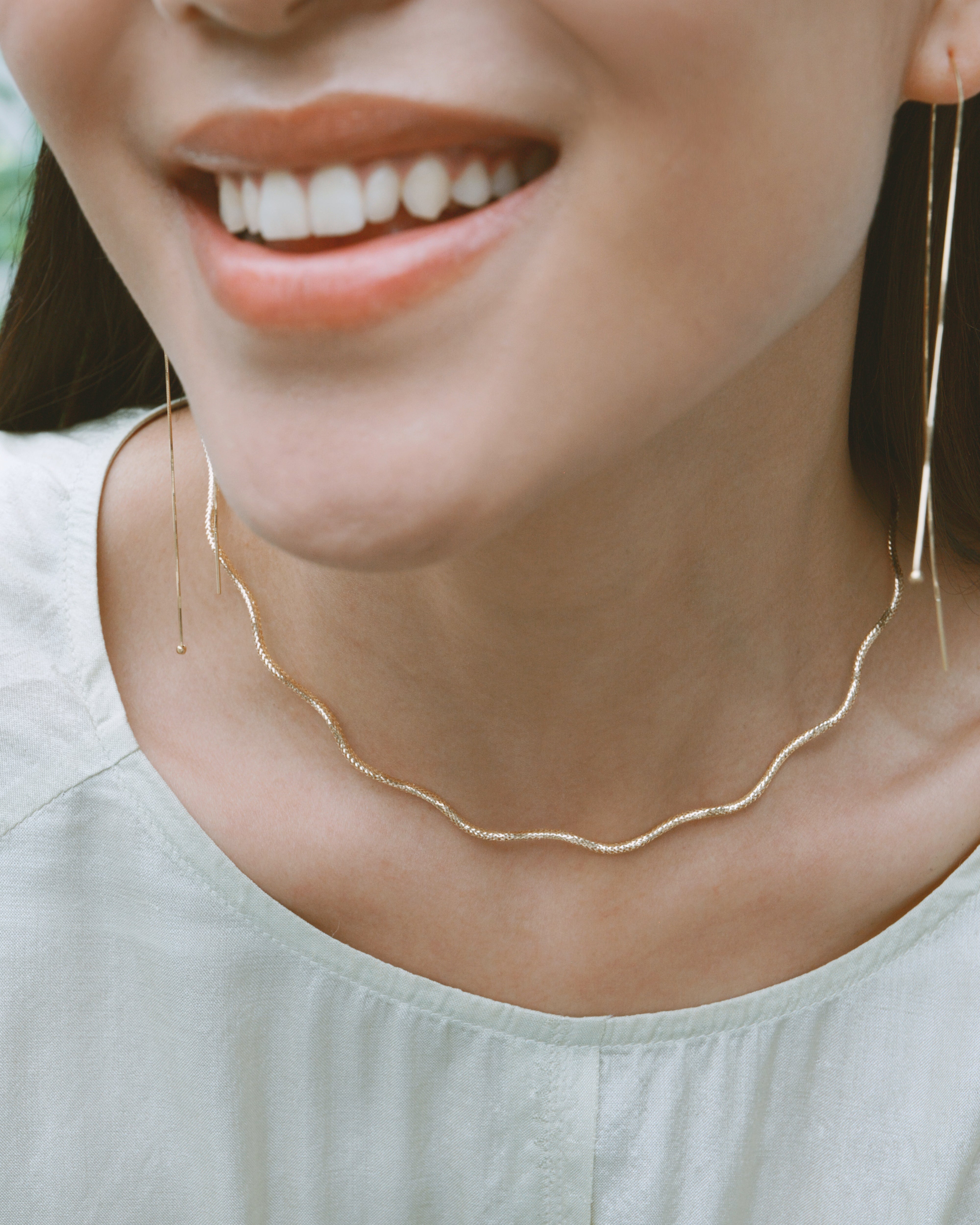 The Essentials Floral Braided Necklace