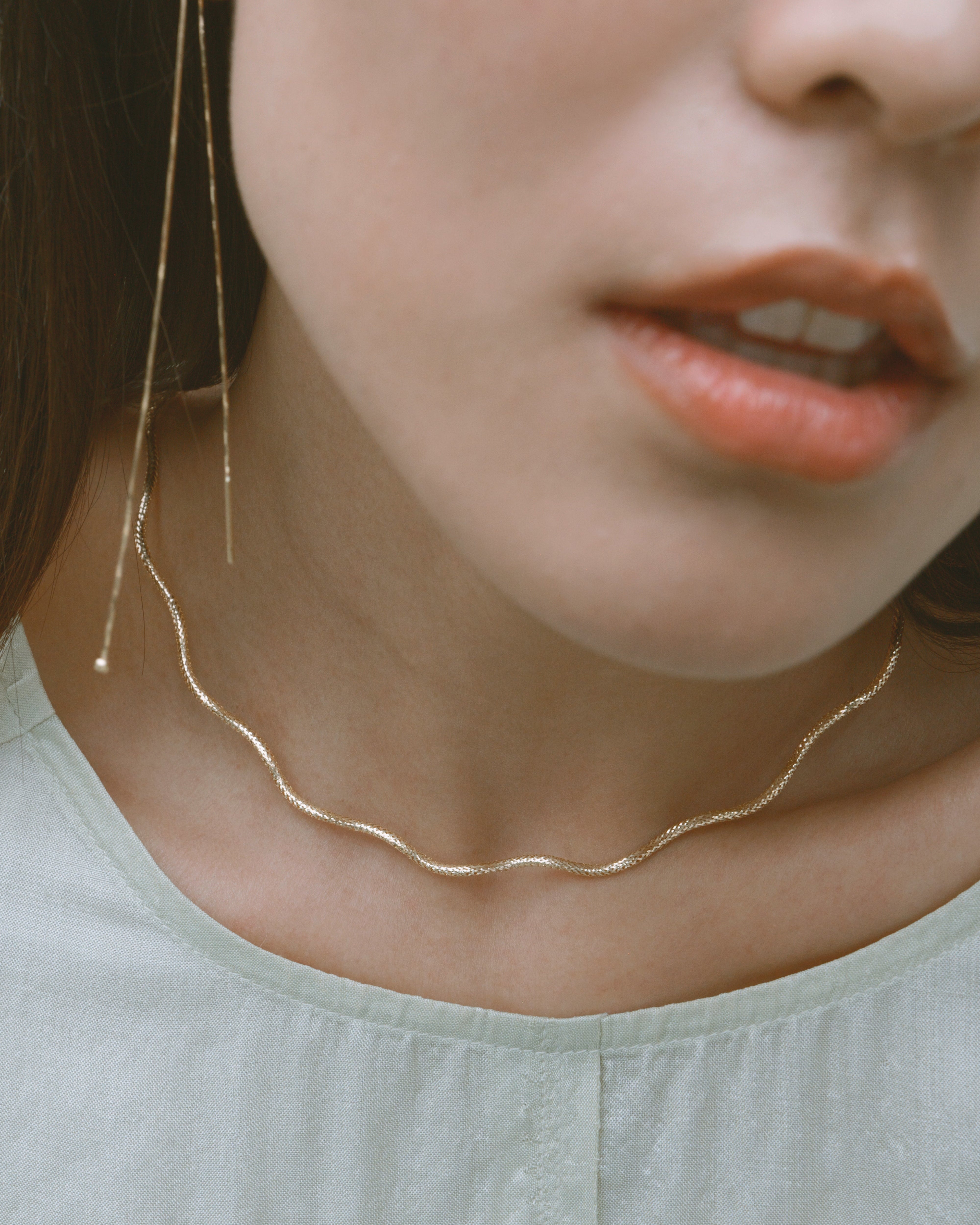 The Essentials Floral Braided Necklace