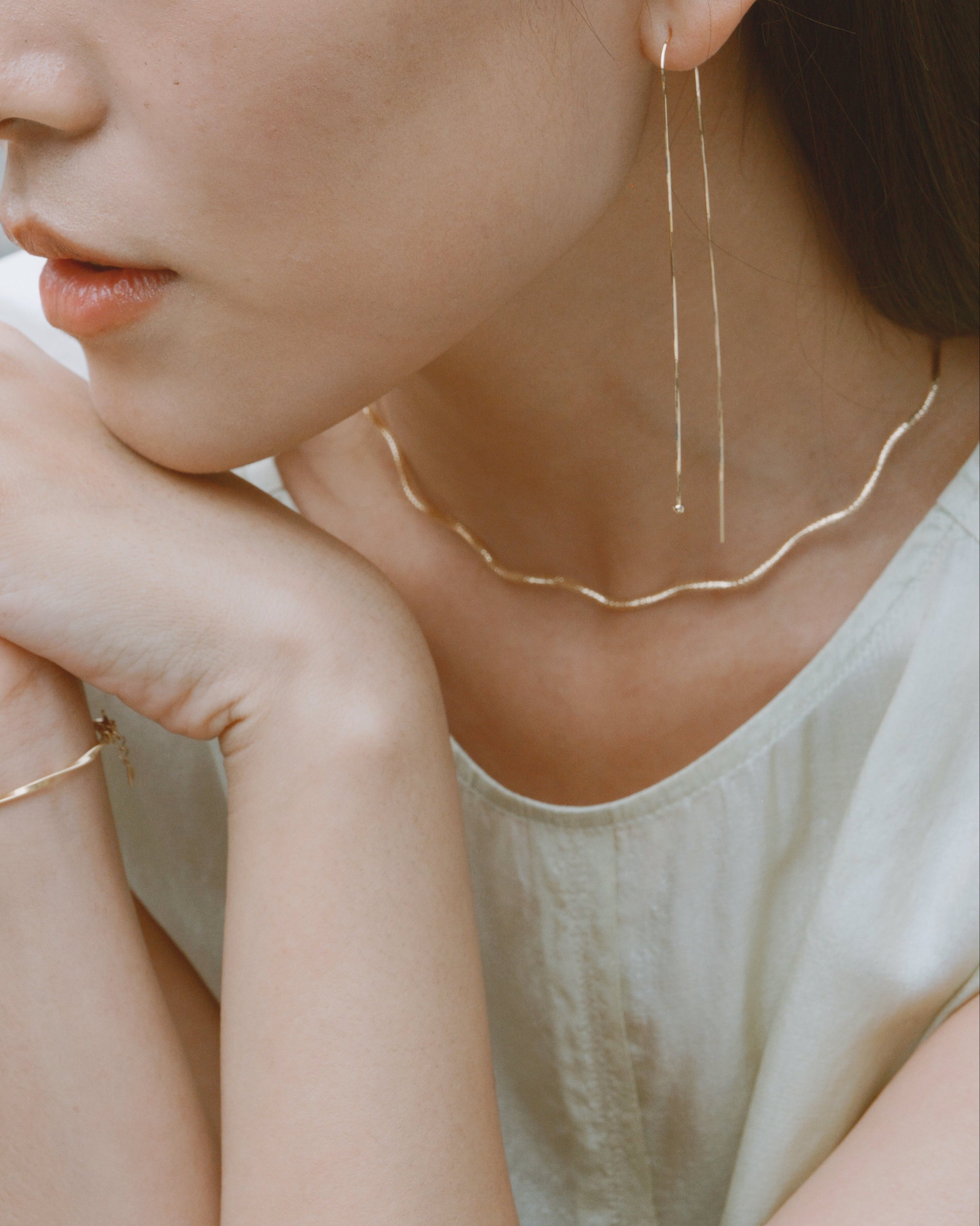 The Essentials Floral Braided Necklace