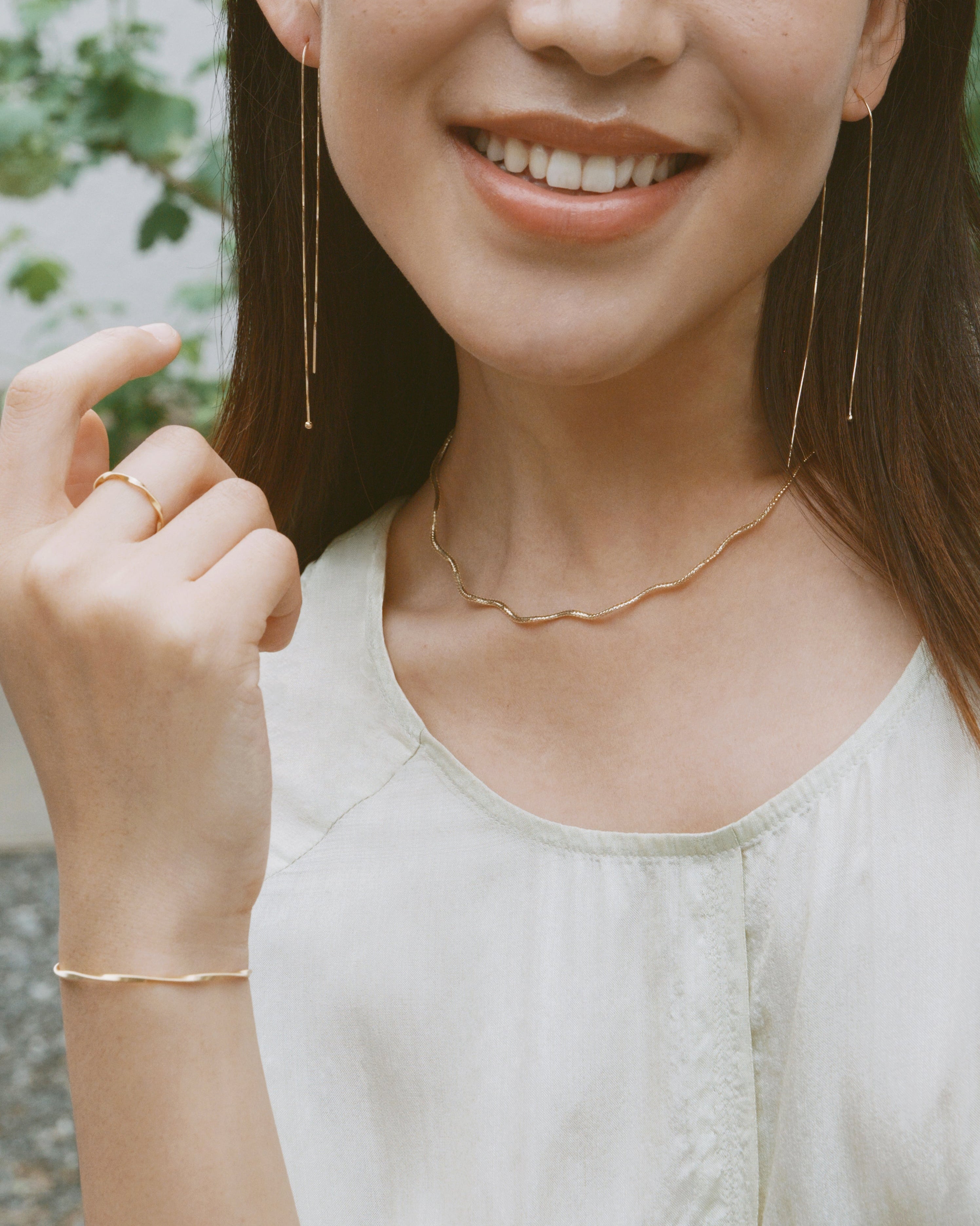 The Essentials Floral Braided Necklace