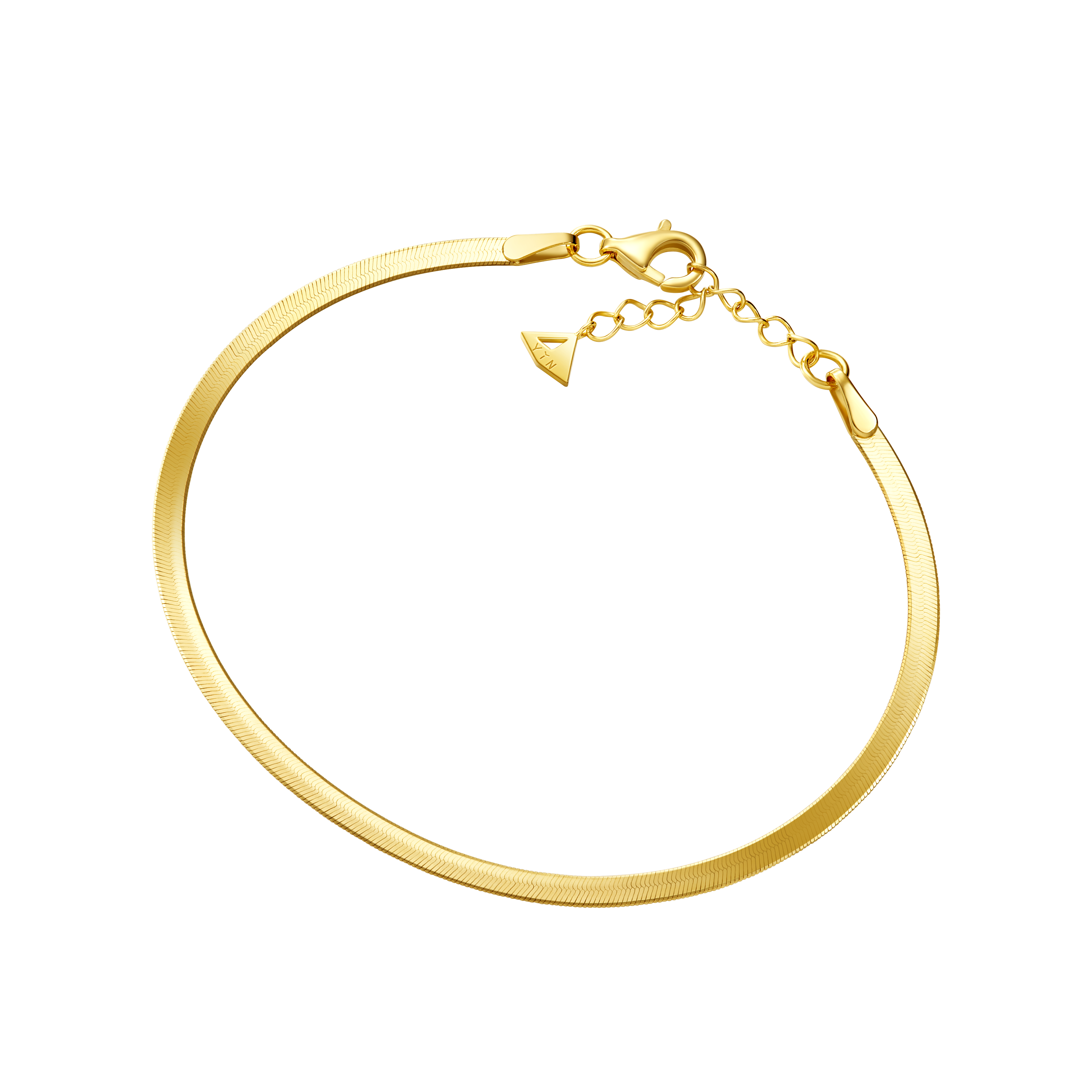  The Essentials Herringbone Bracelet - 18K Solid Gold- YIN Fine Jewelry - Chinese Modern Gold Jewelry