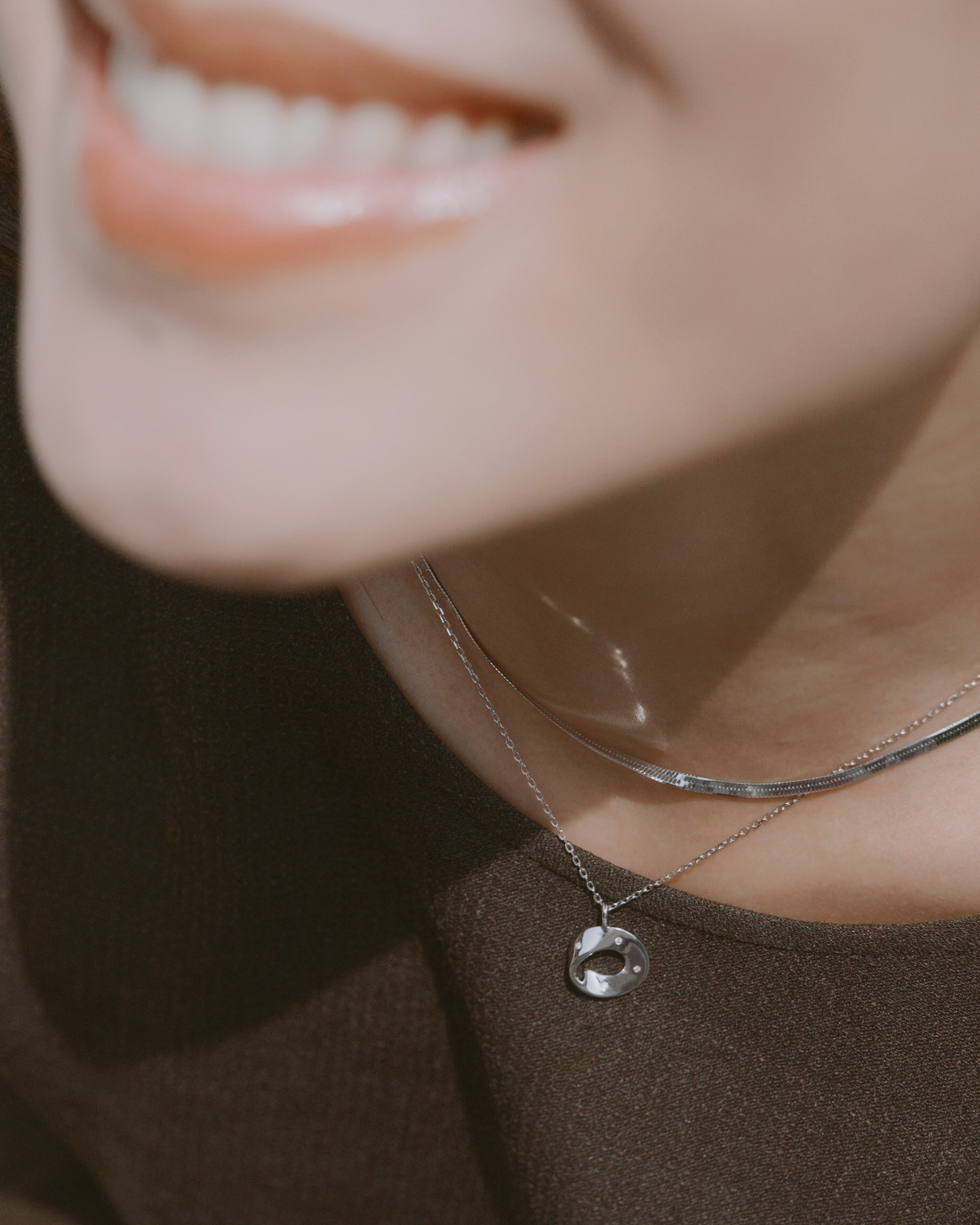 The Essentials Herringbone Necklace - Sterling Silver