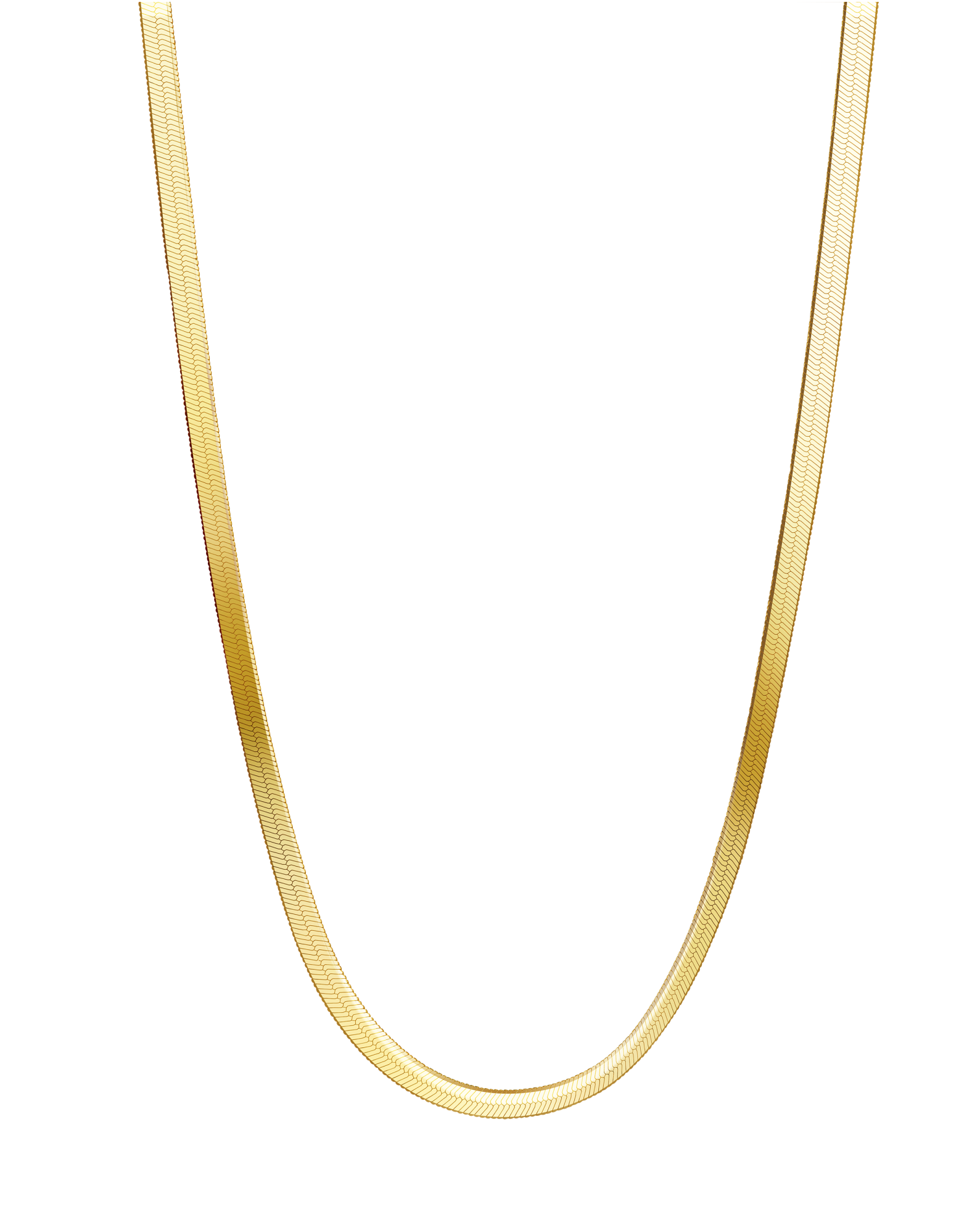 The Essentials Herringbone Necklace - 18K Solid Gold - YIN Fine Jewelry - Chinese Modern Gold Jewelry
