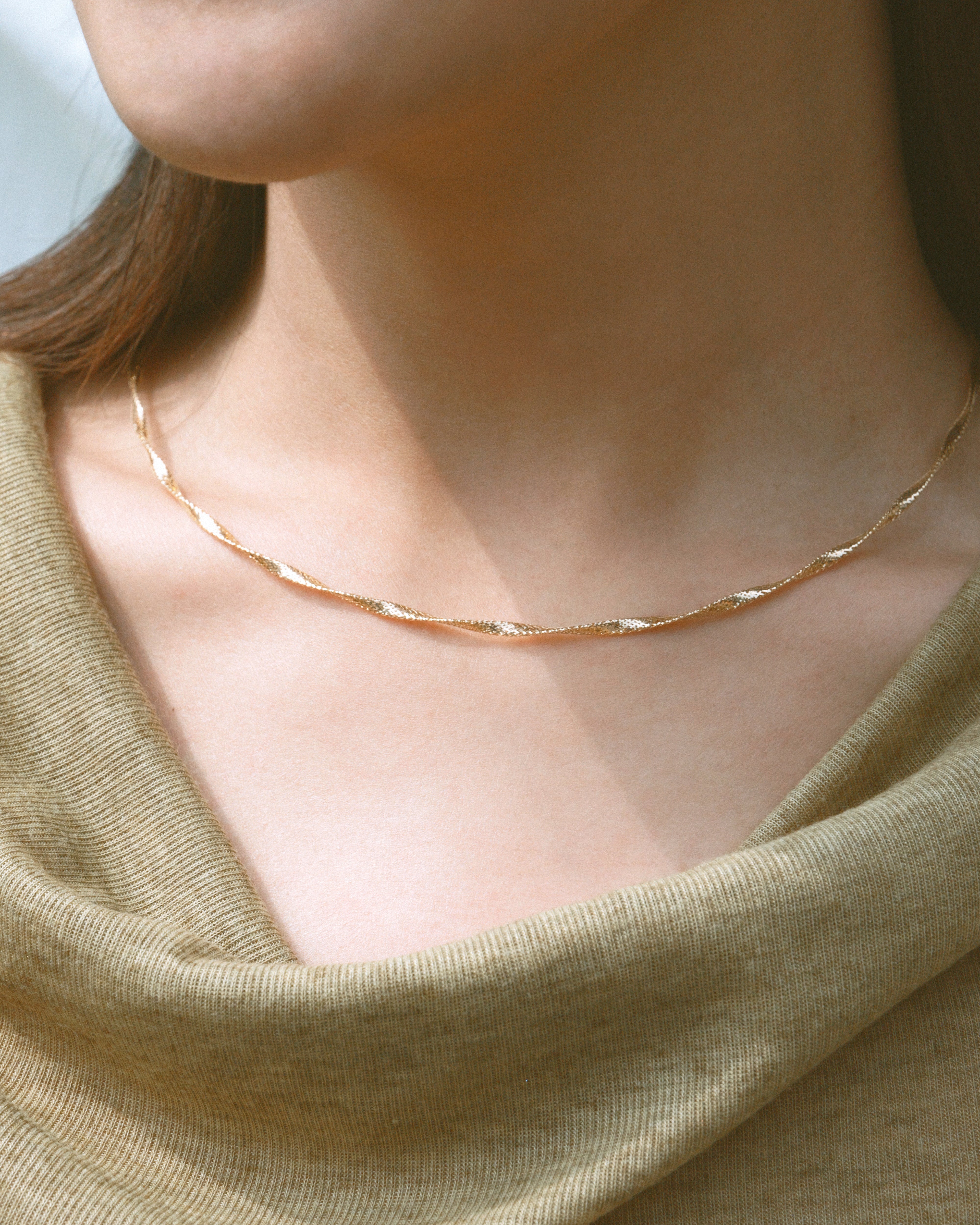 The Essentials Single Twist Braided Necklace