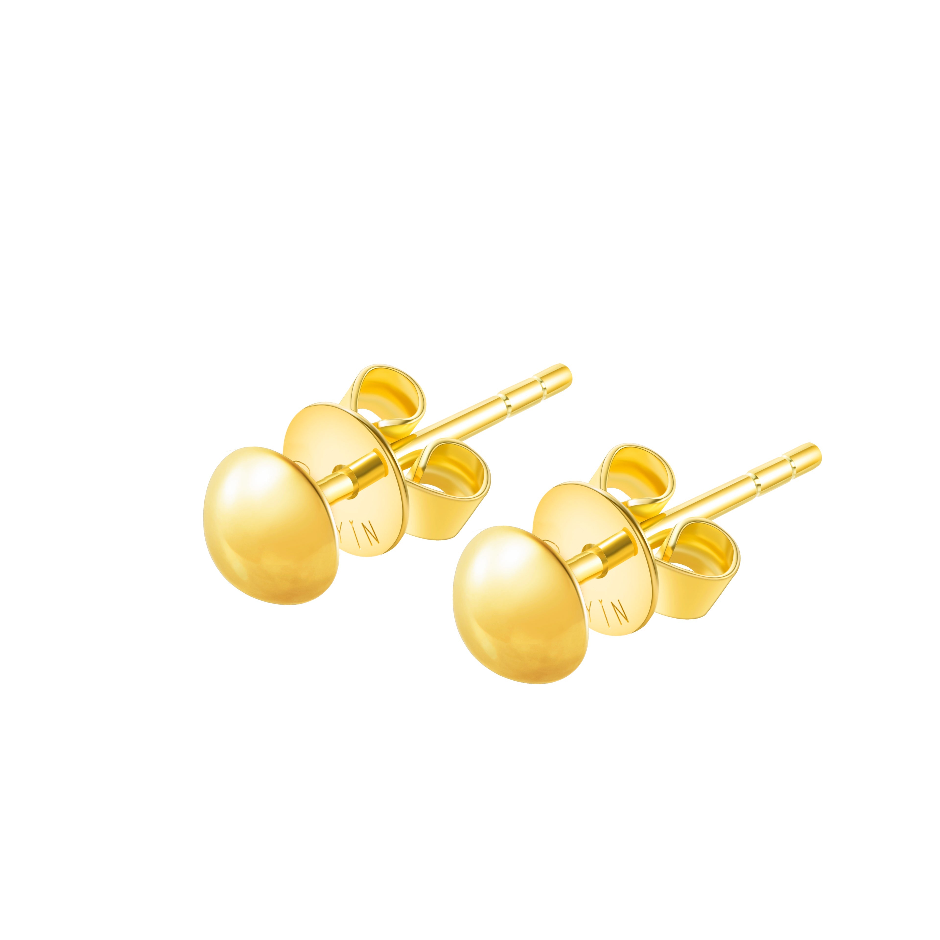 The Essentials Stud Earrings - 18K Solid Gold - YIN Fine Jewelry - Chinese Modern Gold Jewelry