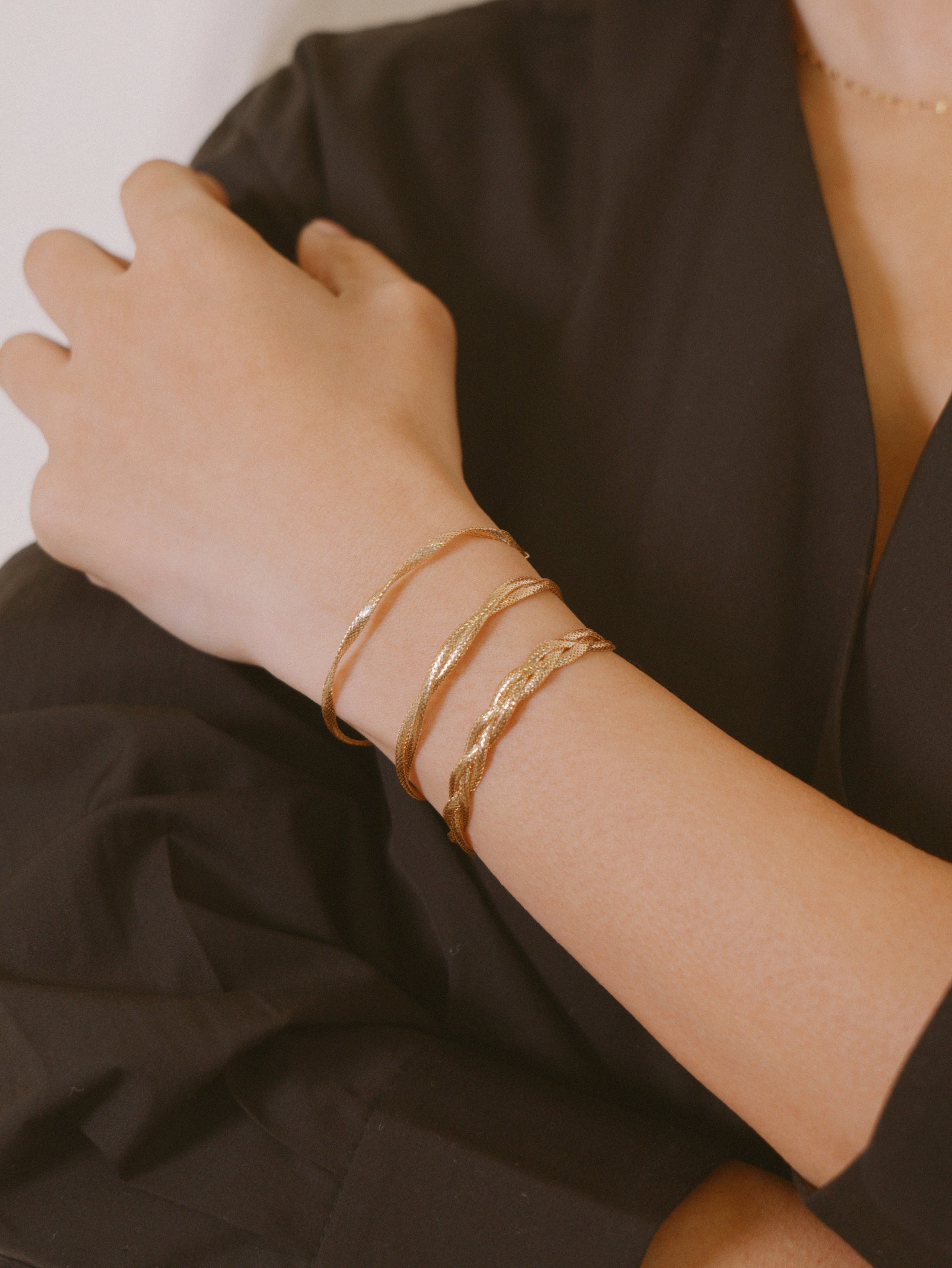 The Essentials Triple Twist Soft Bracelet