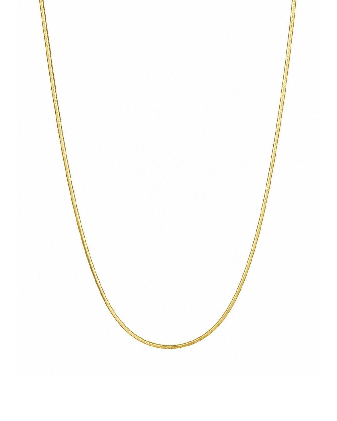The Essentials Ultra Thin Herringbone Necklace