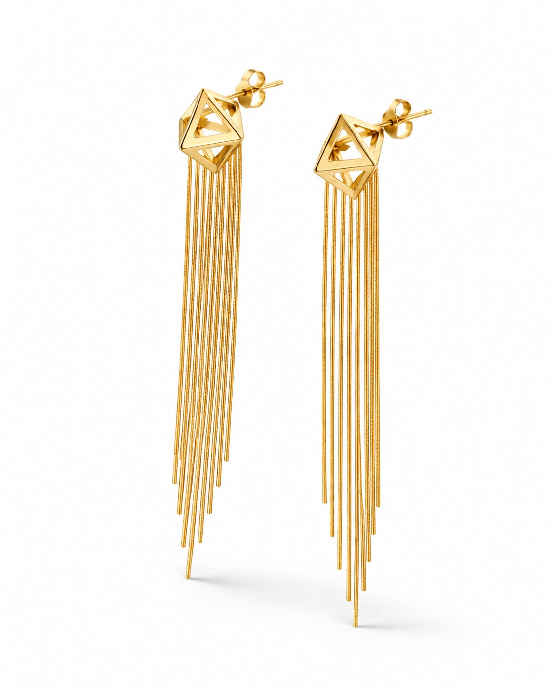 The Essentials Ultra Thin Tassel Earrings