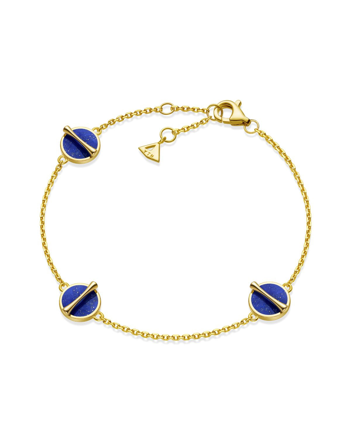 The Golden Ratio 3-motif Bracelet - Lapis