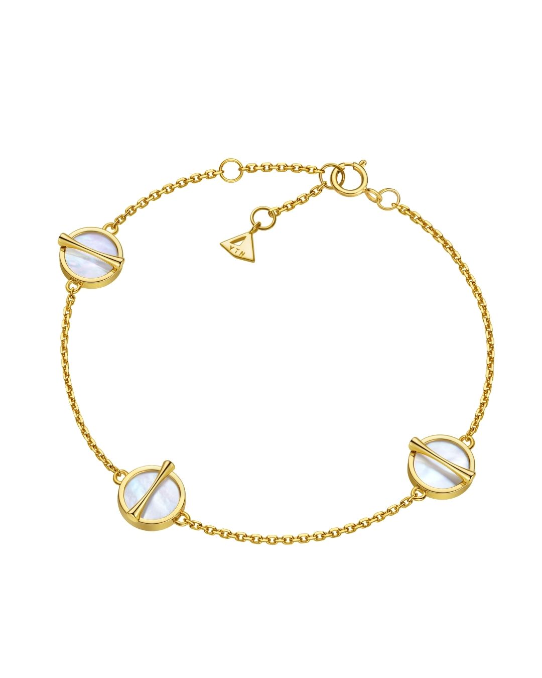 The Golden Ratio 3-motif Bracelet - Mother-of-Pearl