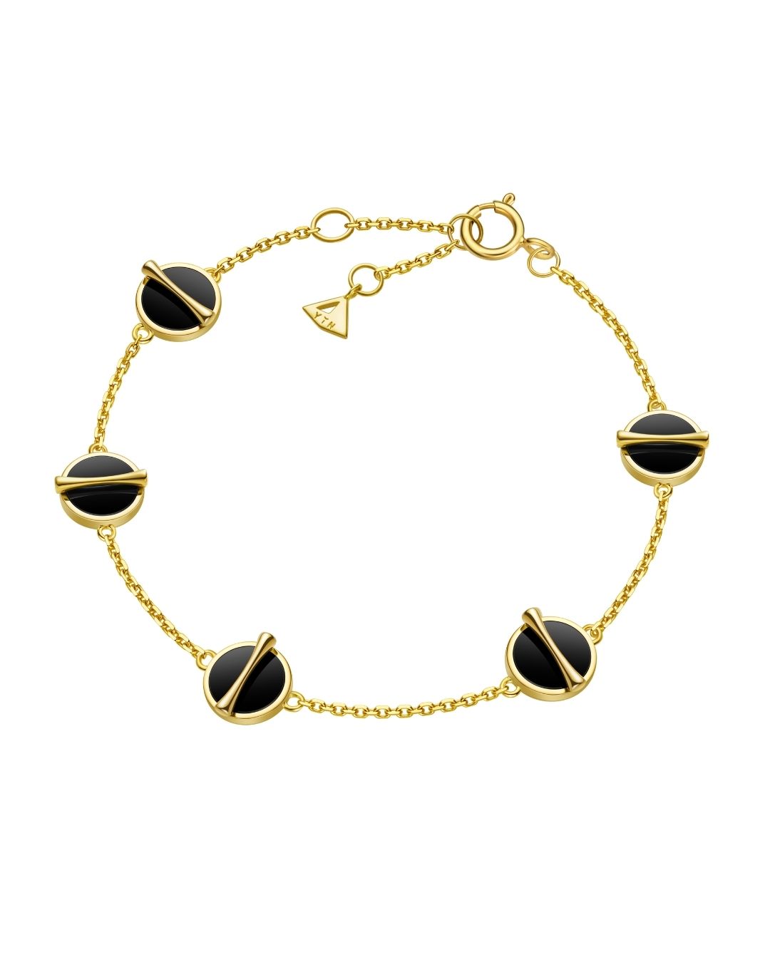 The Golden Ratio 5-motif Bracelet - Onyx