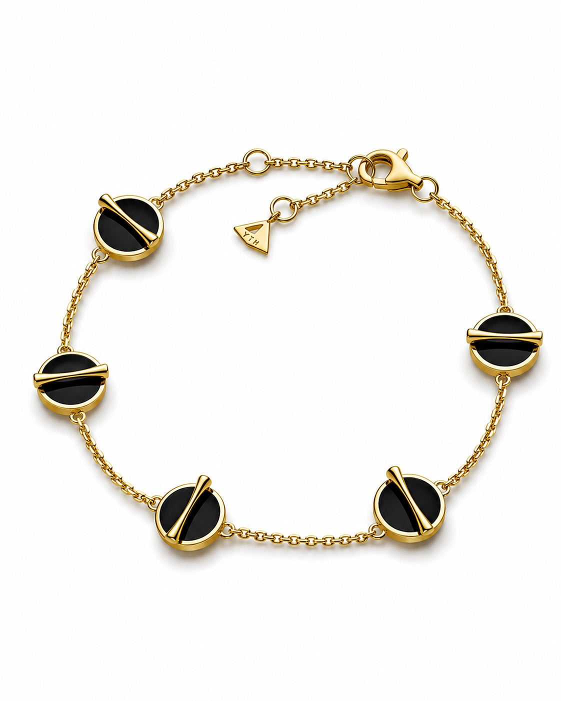 The Golden Ratio 5-motif Bracelet - Onyx
