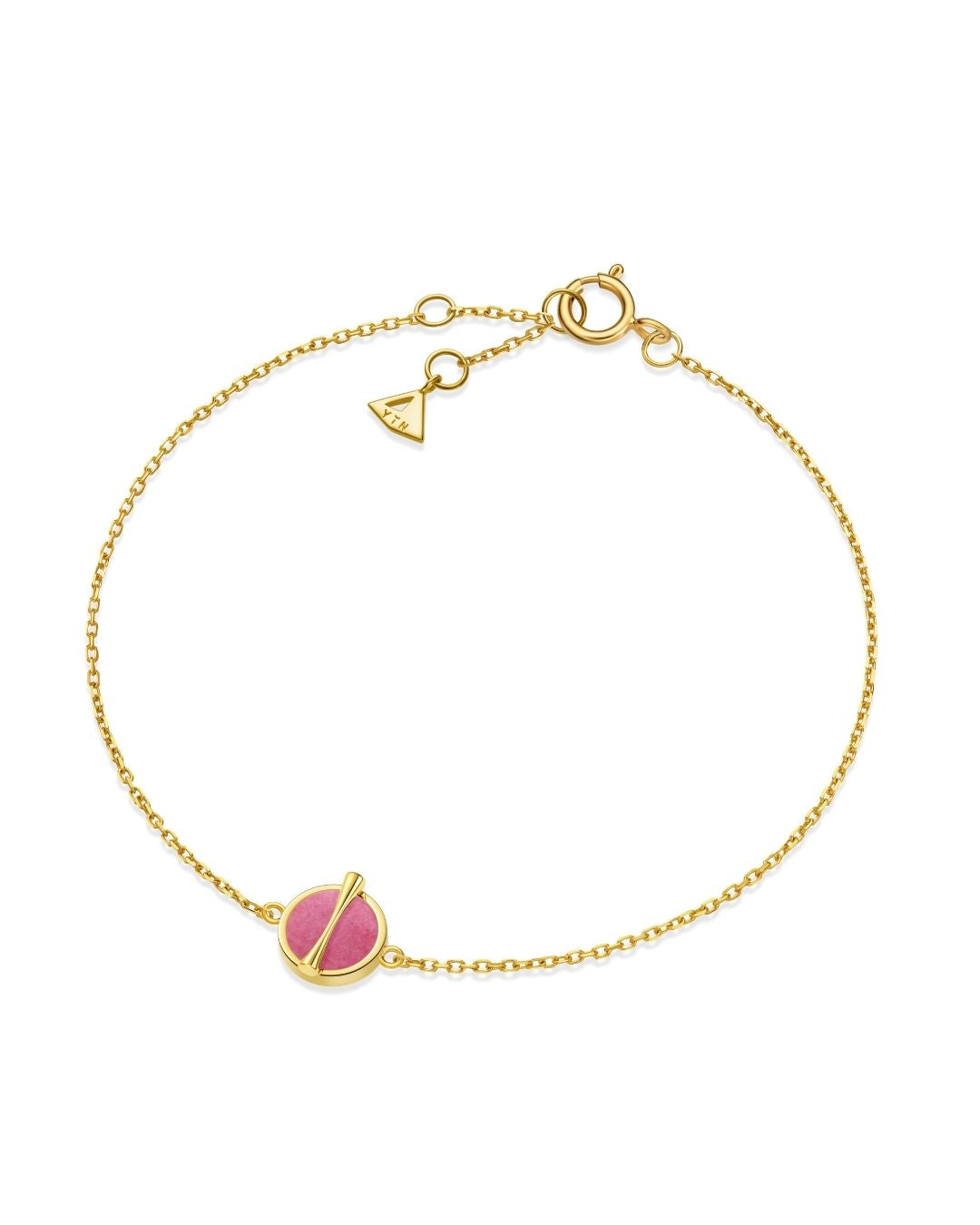 The Golden Ratio Bracelet - Rhodonite