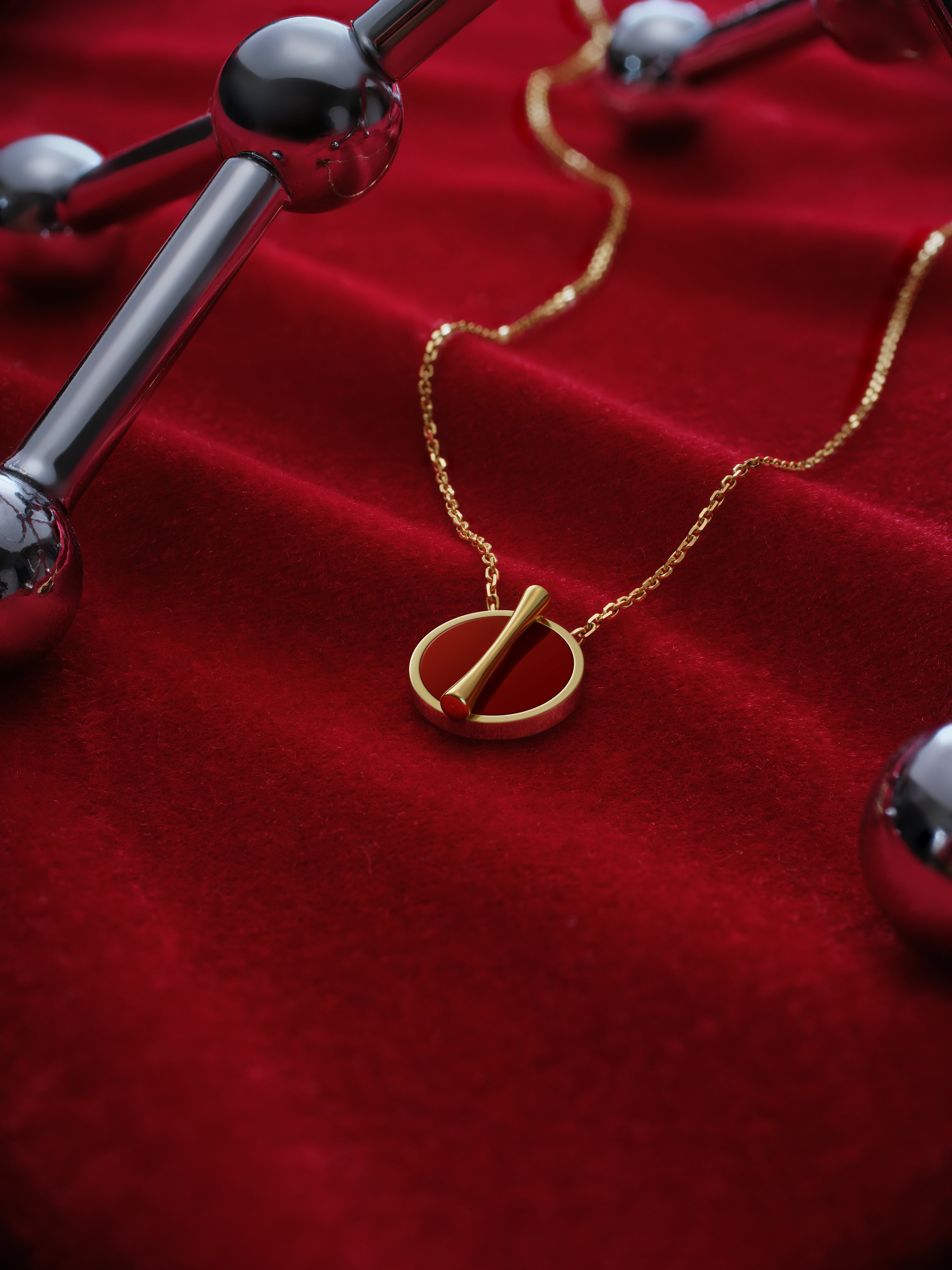 The Golden Ratio Necklace - Carnelian