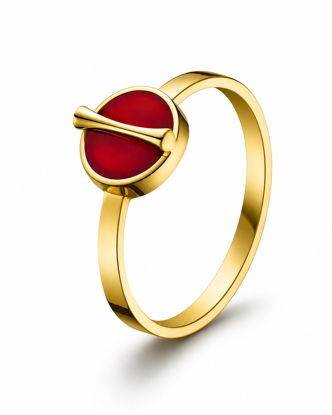 The Golden Ratio Ring - Carnelian
