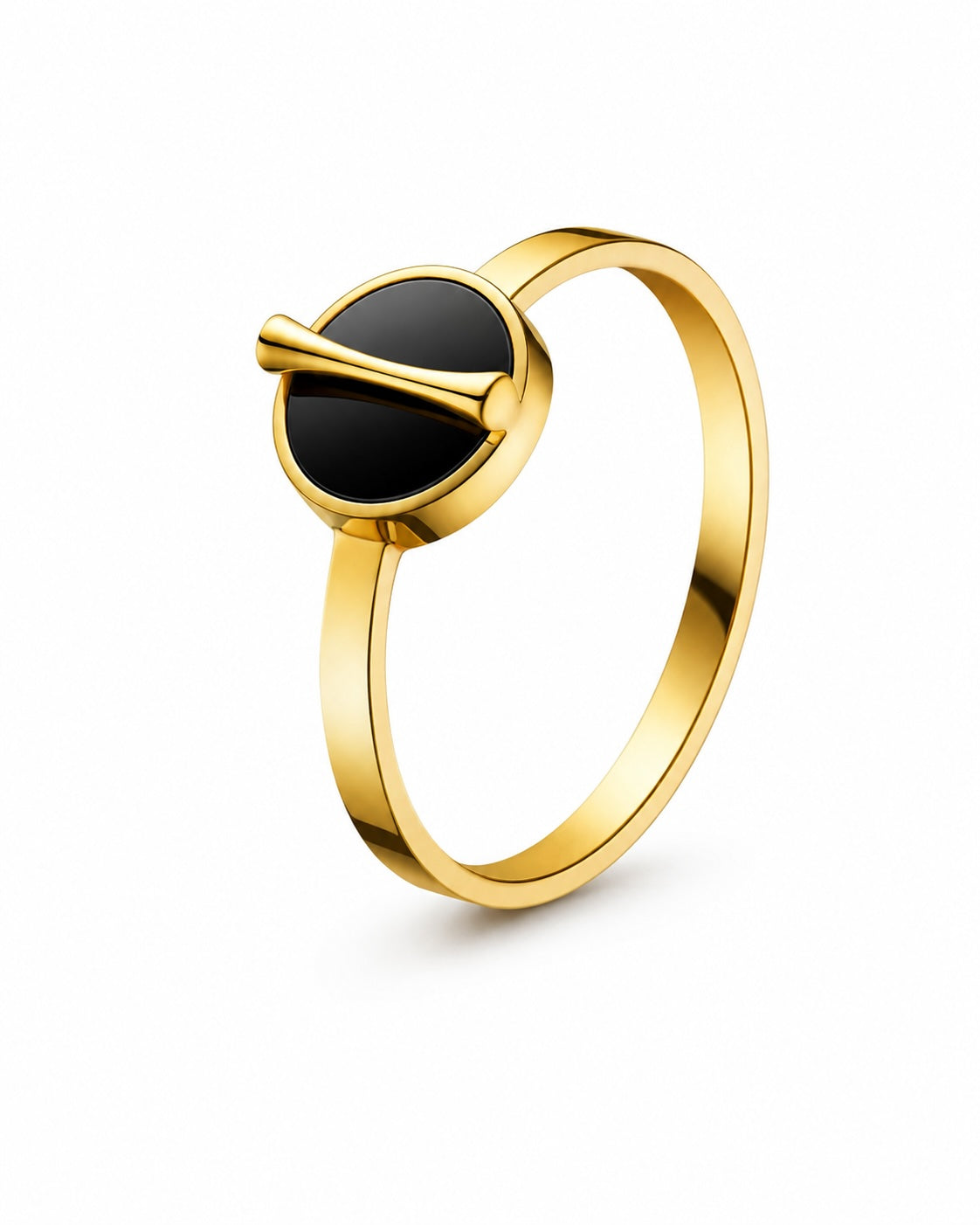 The Golden Ratio Ring - Onyx