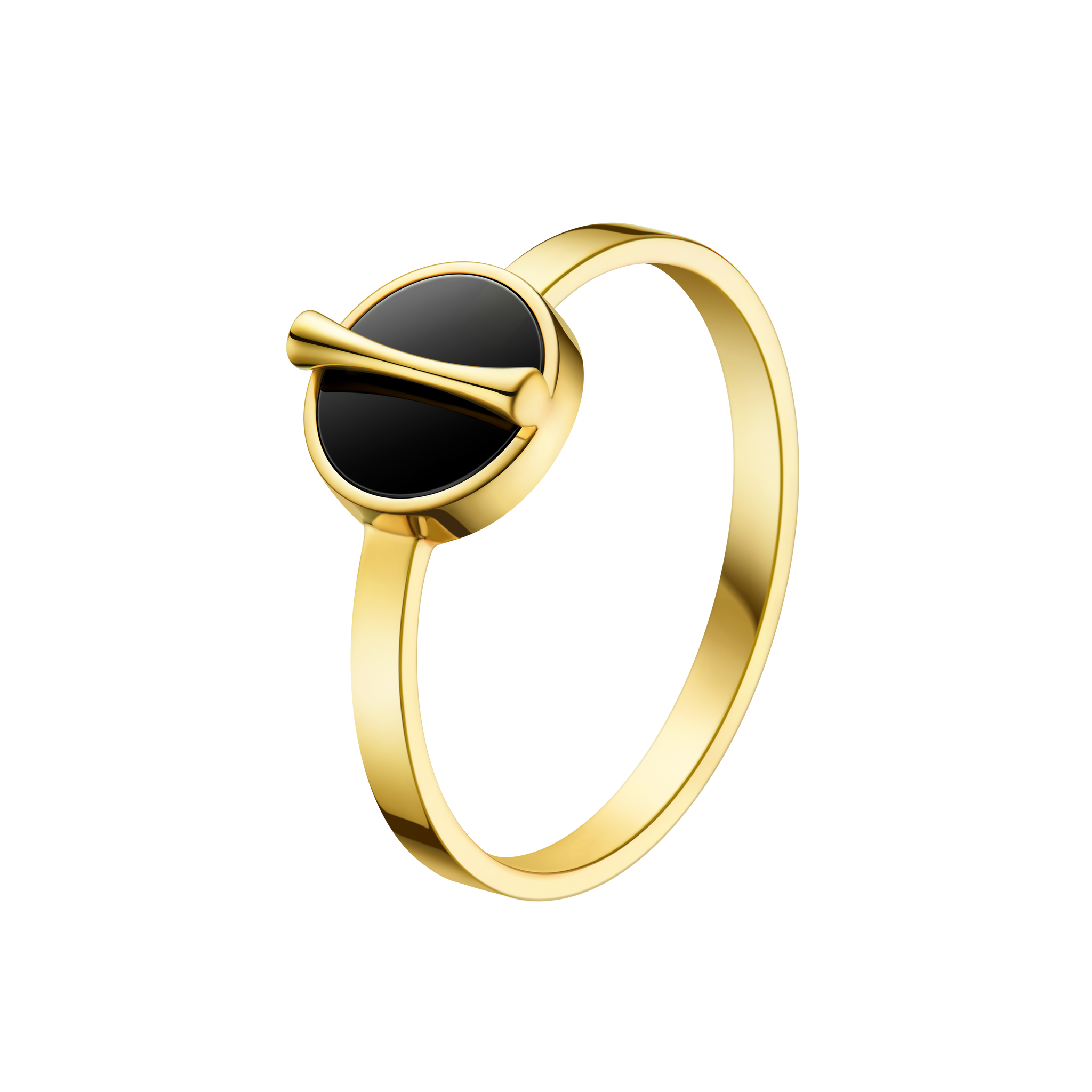 The Golden Ratio Ring - Onyx