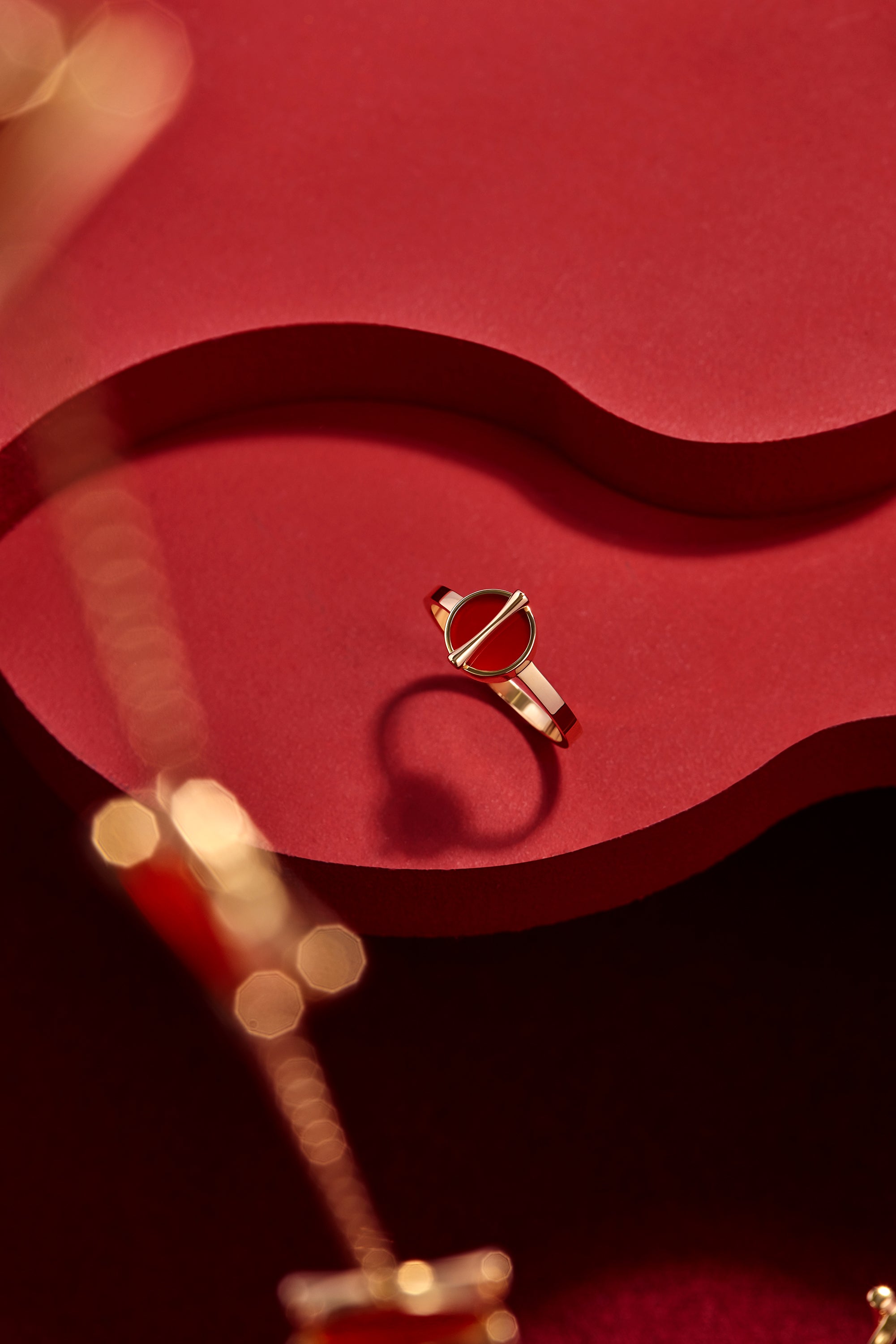 The Golden Ratio Ring - Carnelian