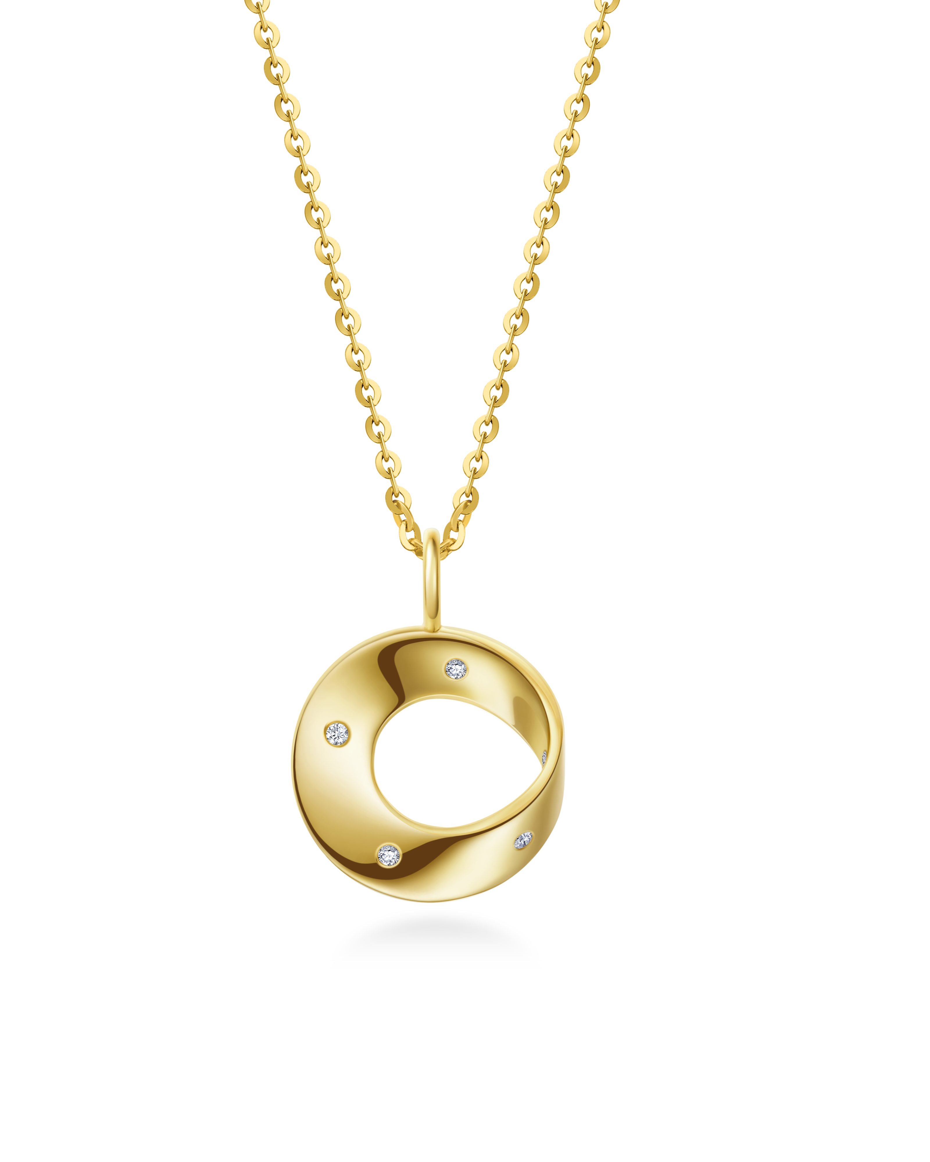 The Möbius Stardust Diamond Pendant Necklace