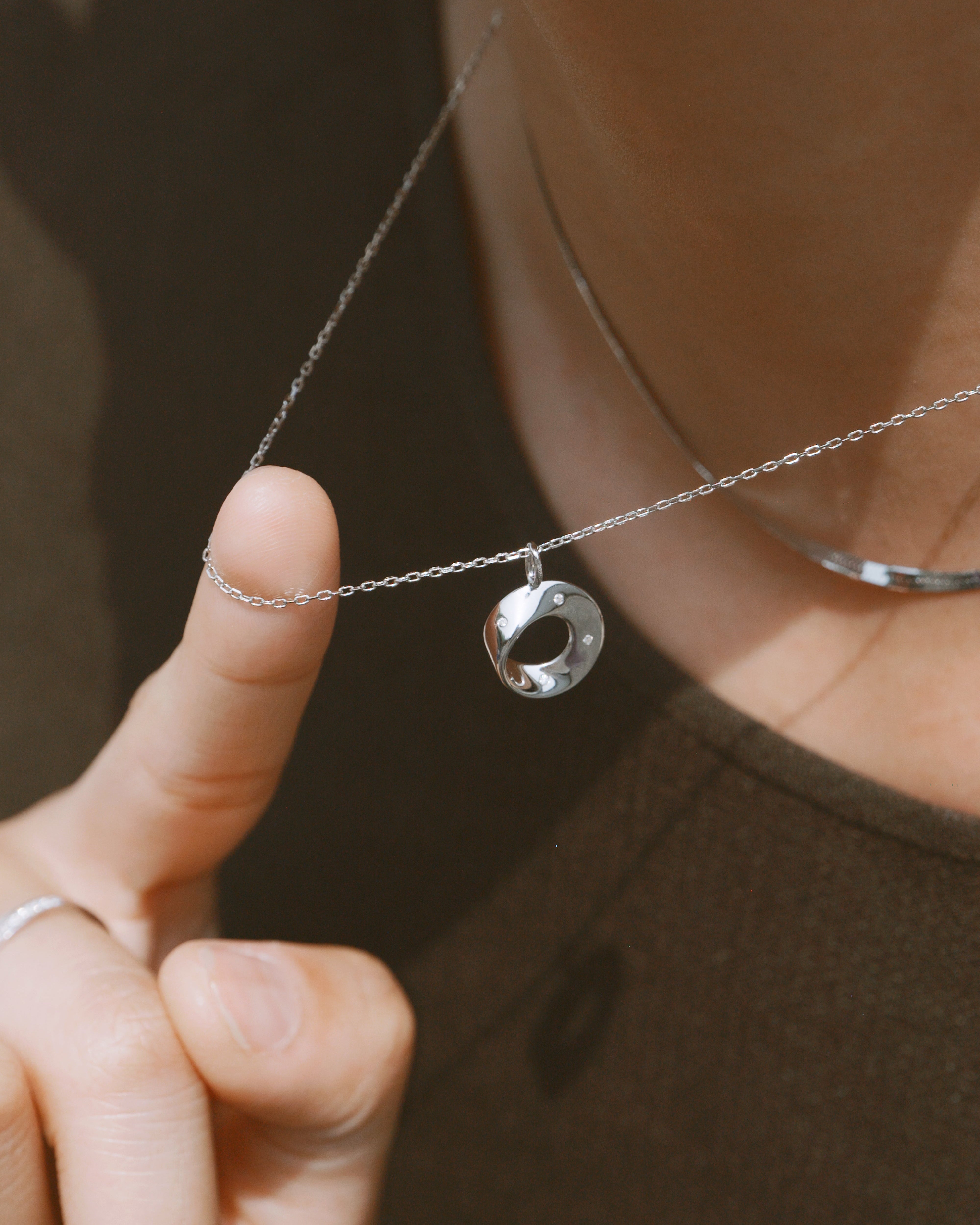 The Möbius Stardust Necklace - Sterling Silver