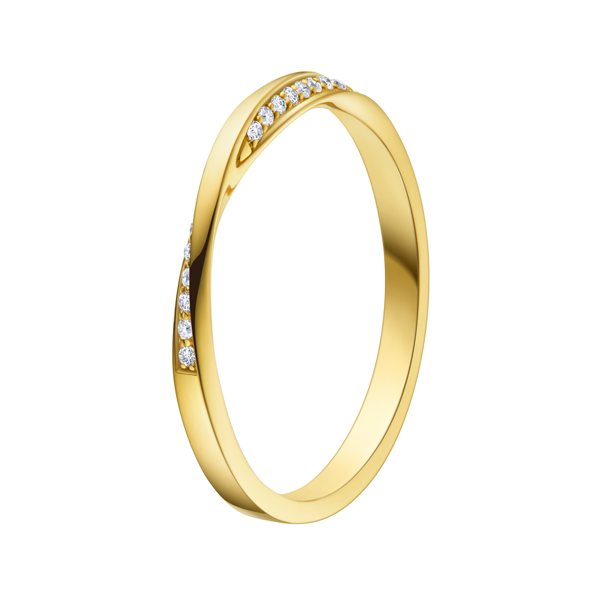The Möbius Strip Diamond Ring