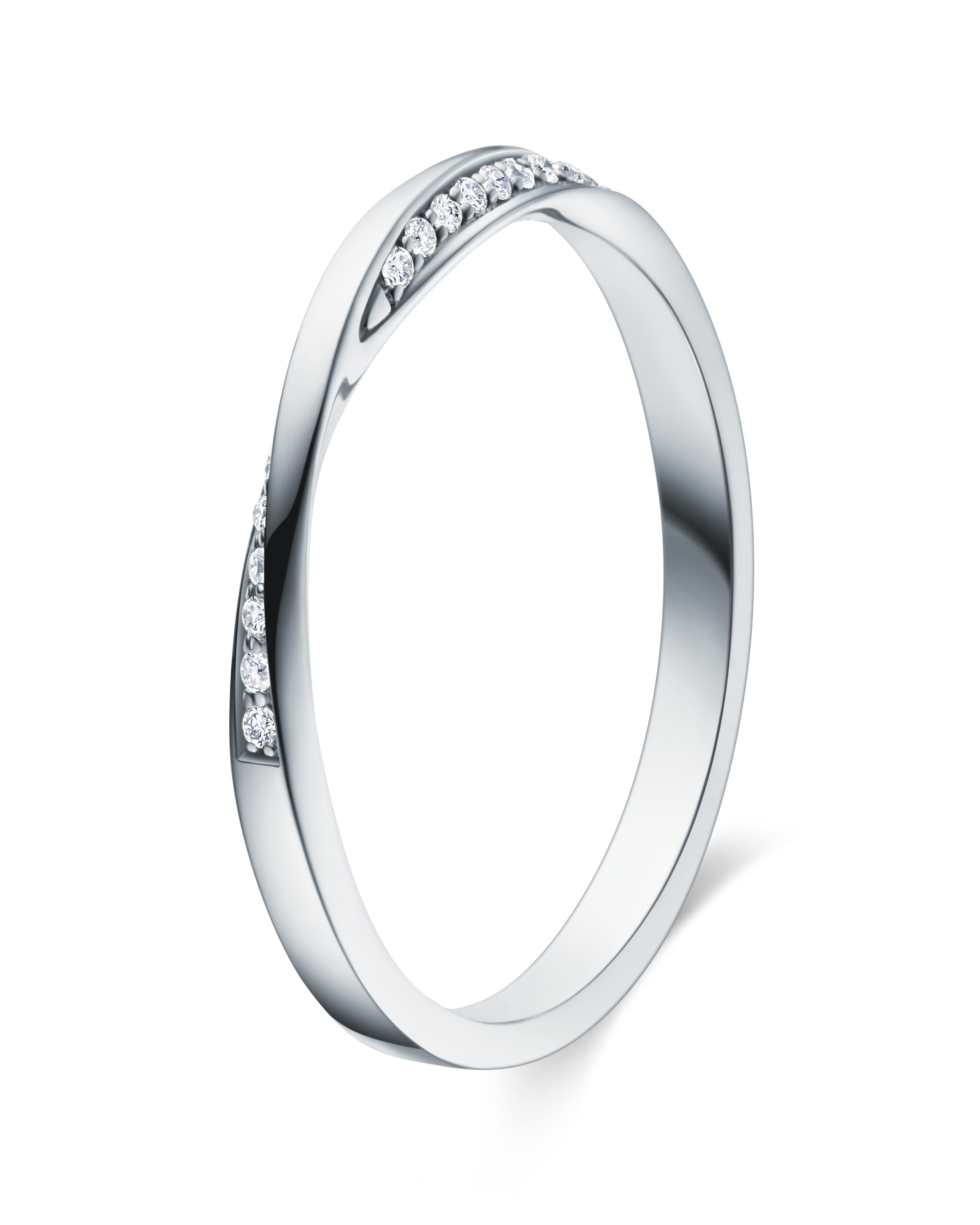 The Möbius Strip Diamond Ring - 18K Solid Gold - YIN Fine Jewelry - Chinese Modern Gold Jewelry
