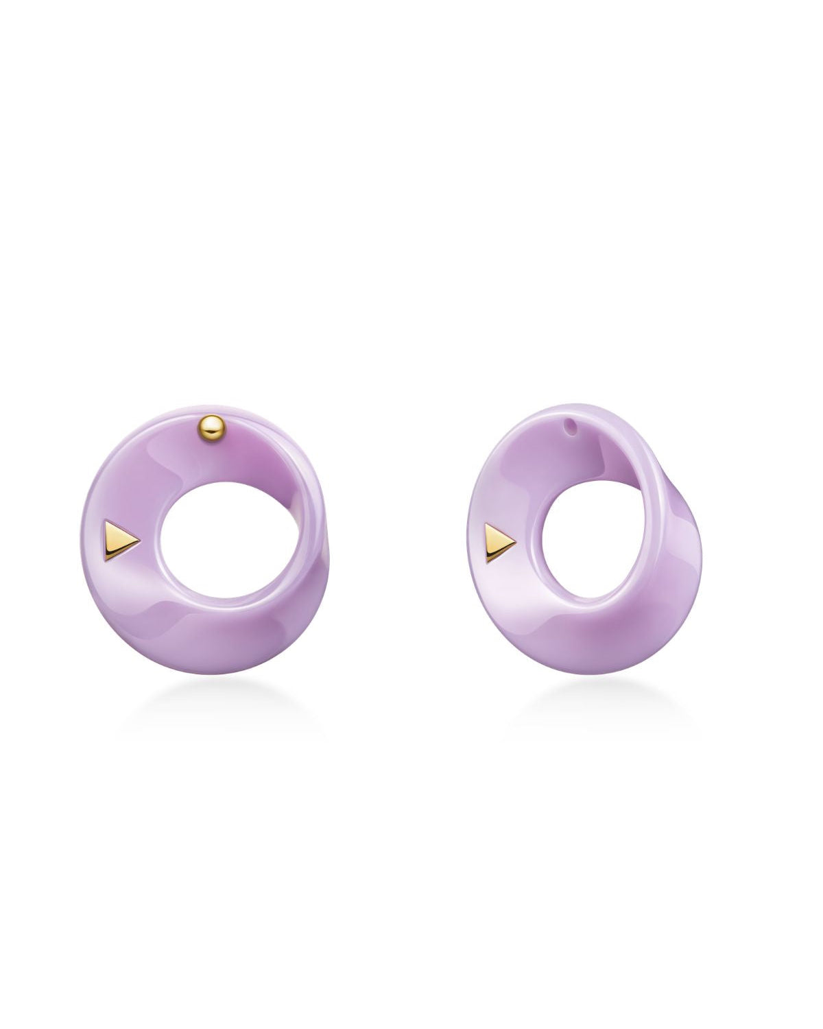 The Möbius High-Tech Ceramic Earrings - Lavender