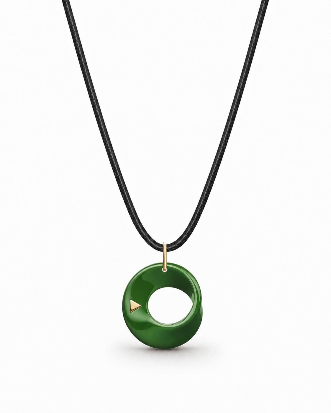 The Möbius High-Tech Ceramic Pendant Necklace - Green