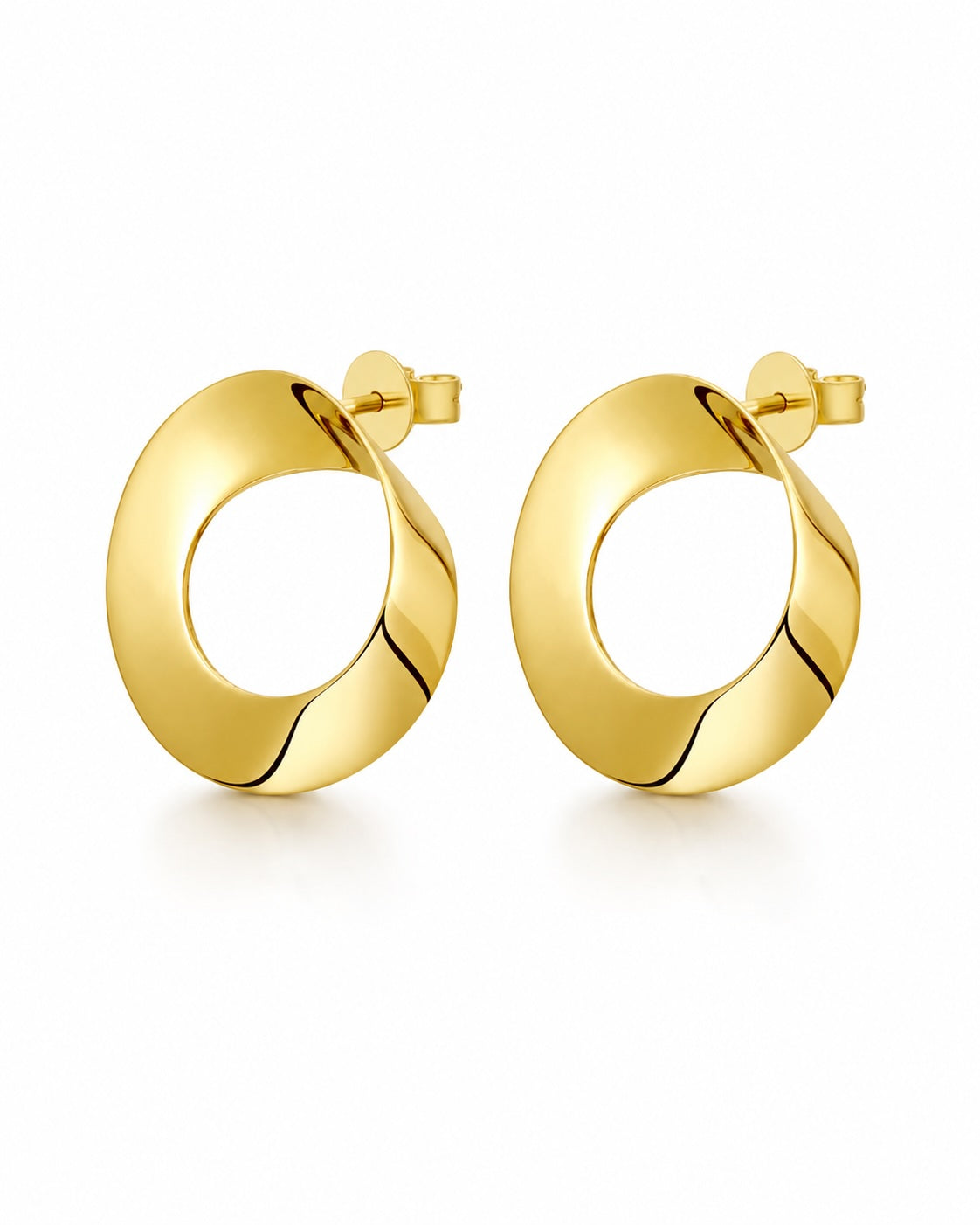 The Möbius Large Earrings - Glossy/Matte