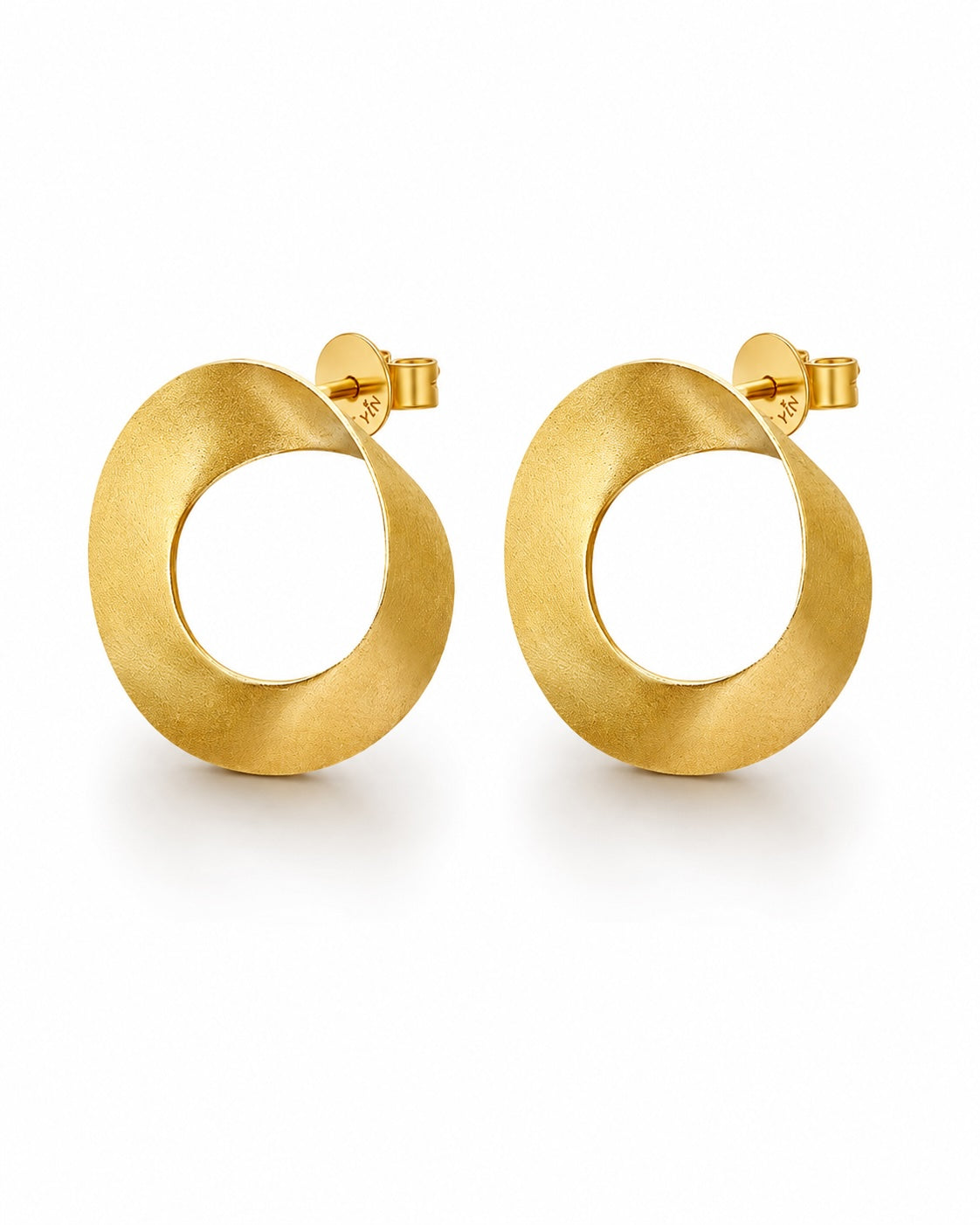 The Möbius Large Earrings - Glossy/Matte
